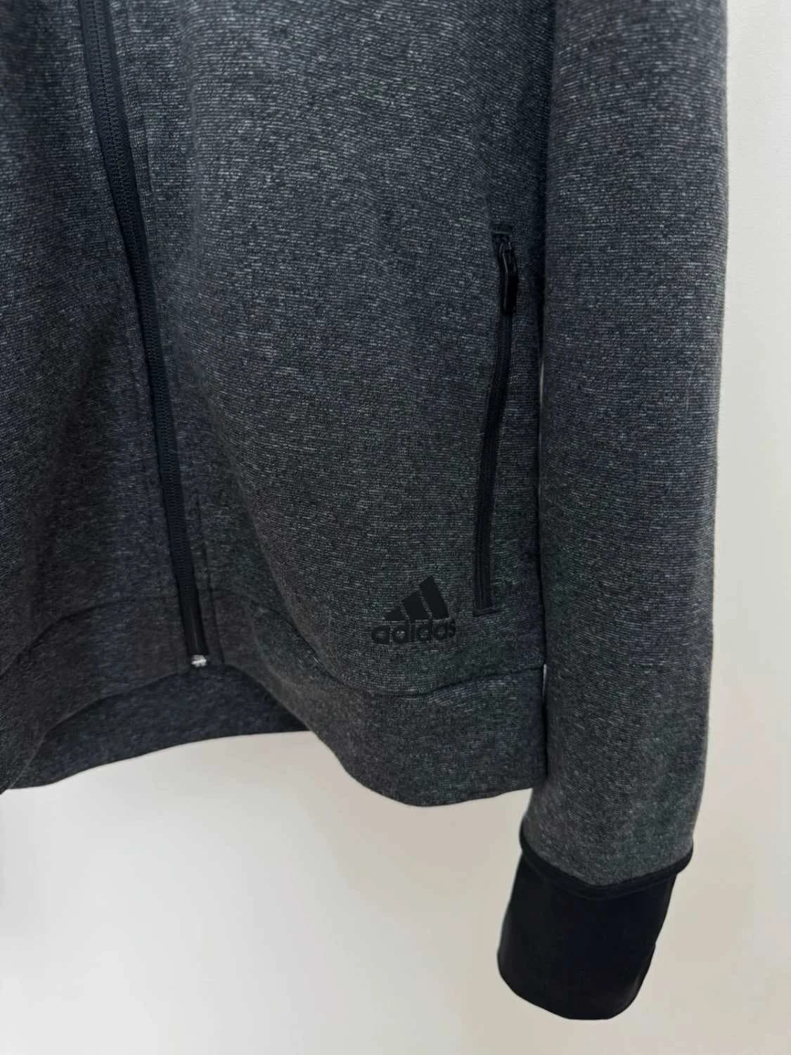 Sweat à capuche zippé adidas gris foncé veste taille L - FP251281 - Photo 3/9
