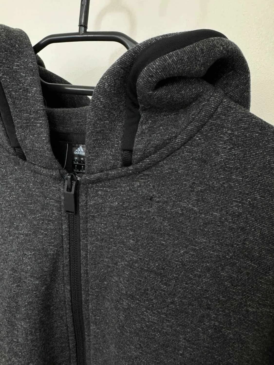 Sweat à capuche zippé adidas gris foncé veste taille L - FP251281 - Photo 6/9