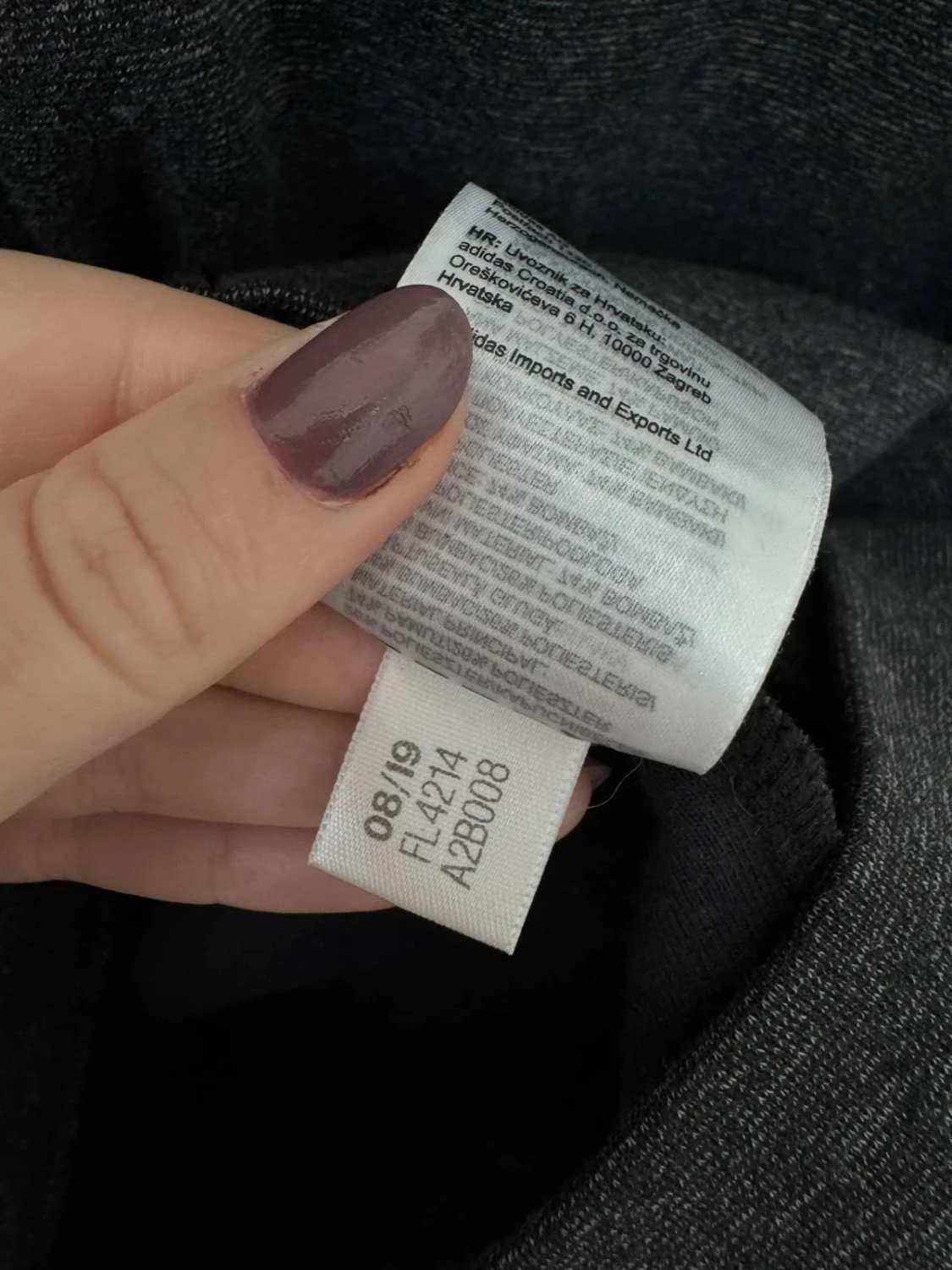 Sweat à capuche zippé adidas gris foncé veste taille L - FP251281 - Photo 8/9