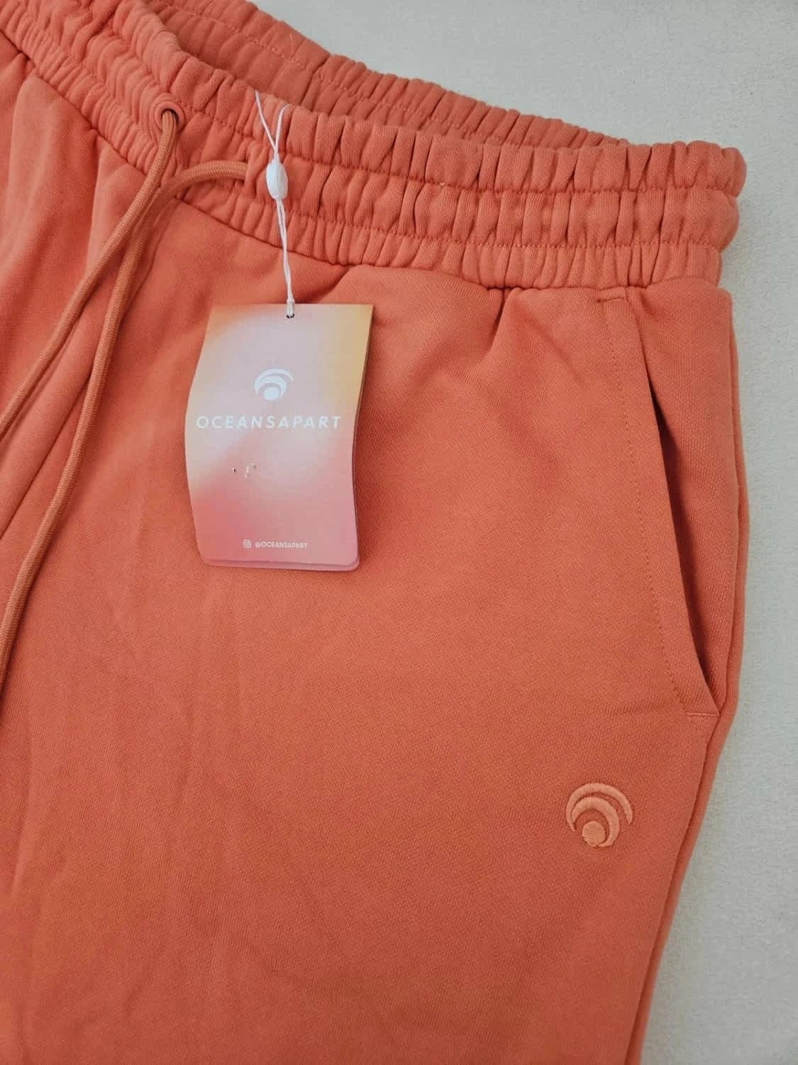Short Oceans Apart orange Blossom Sweat brodé taille L - Photo 3/6