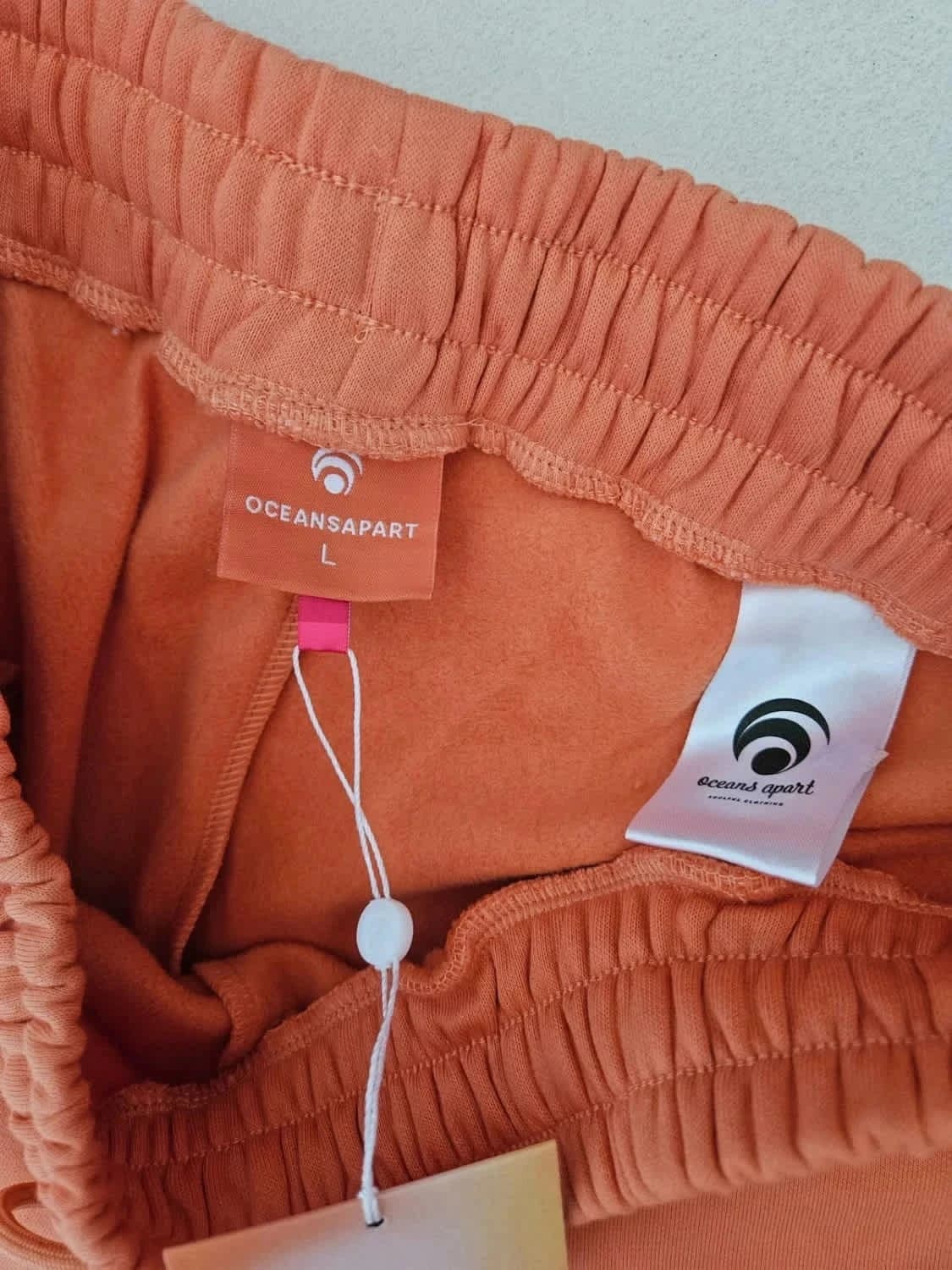 Short Oceans Apart orange Blossom Sweat brodé taille L - Photo 5/6