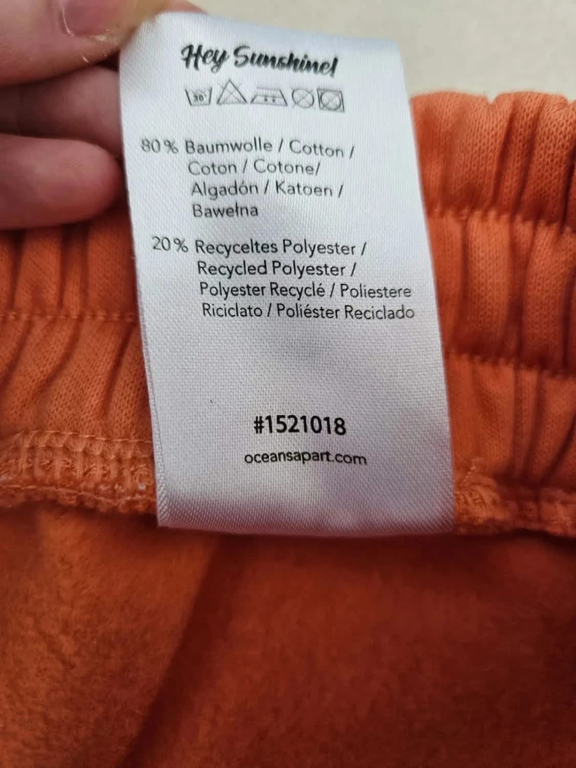 Short Oceans Apart orange Blossom Sweat brodé taille L - Photo 6/6