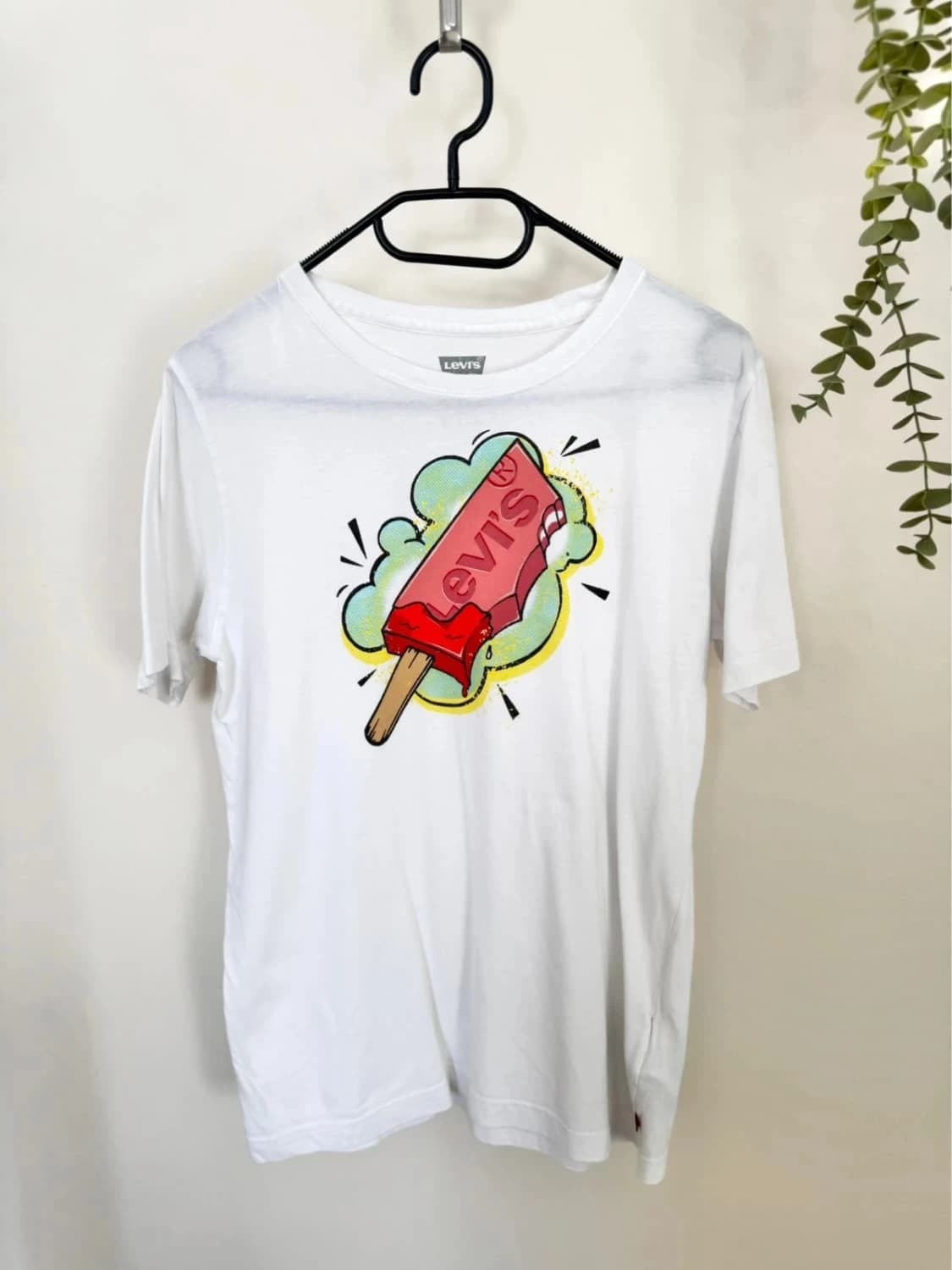 T-shirt coton Levi’s blanc glace logo imprimé taille XS - FP2512184 - Photo 2/9