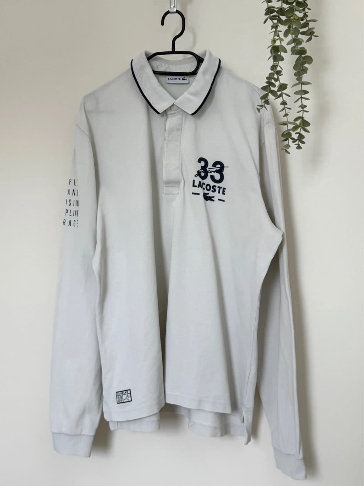 Polo manches longues piqué Lacoste blanc marine taille XXL - FP260261 - Photo 2/12
