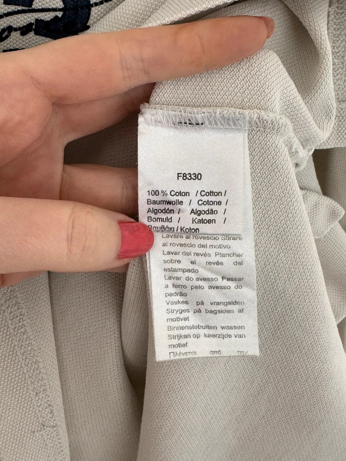 Polo manches longues piqué Lacoste blanc marine taille XXL - FP260261 - Photo 9/12