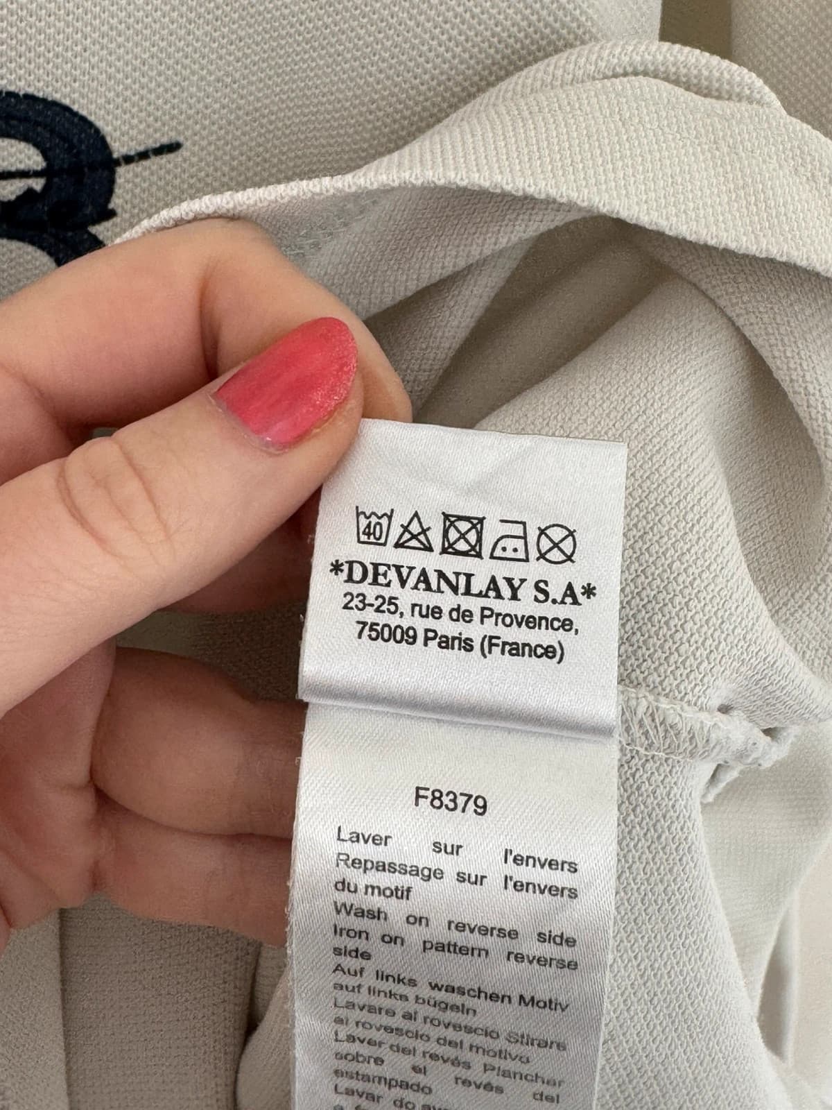 Polo manches longues piqué Lacoste blanc marine taille XXL - FP260261 - Photo 10/12