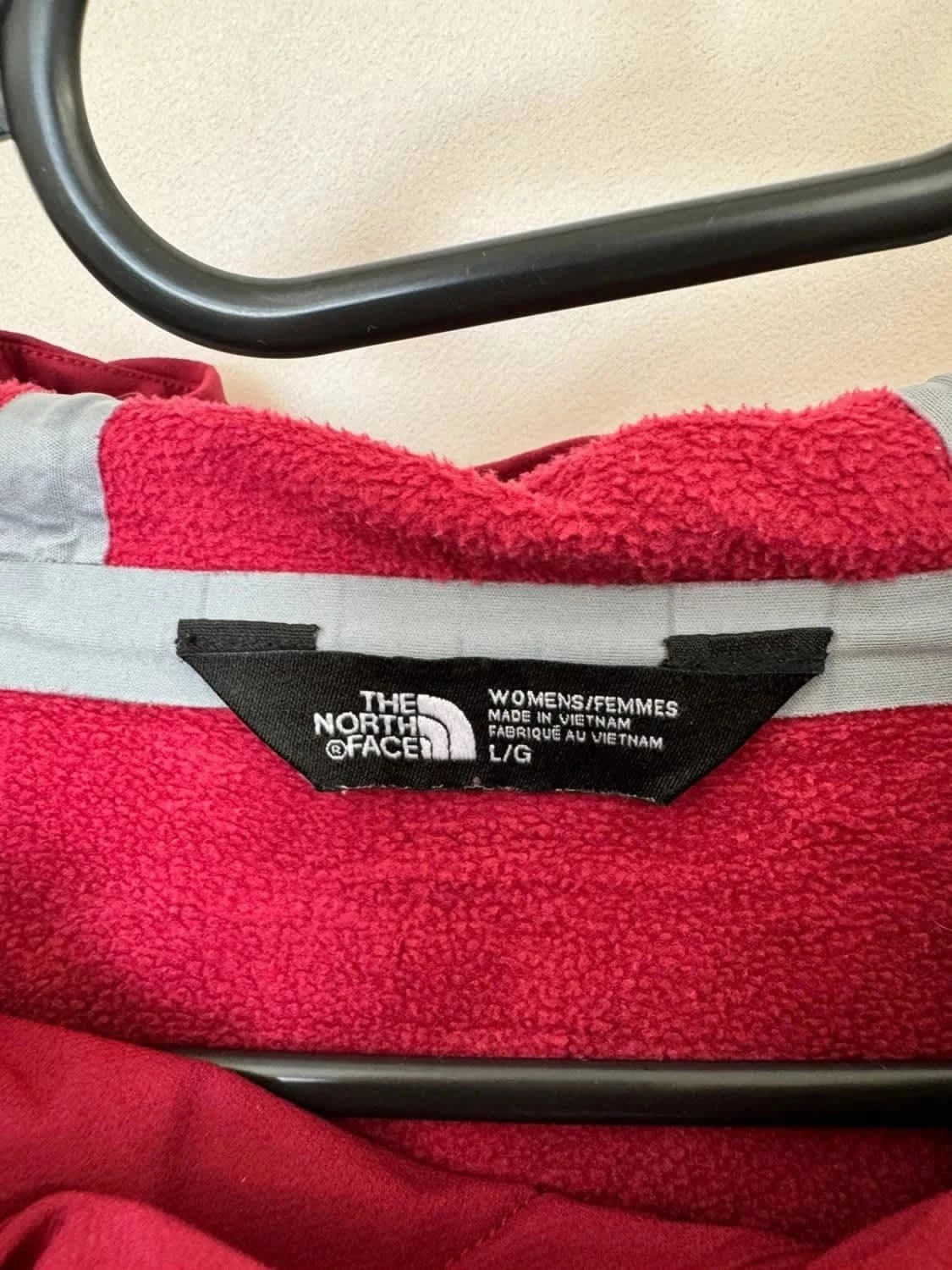 Sweat à capuche/Hoodie The North Face avec poches zippées magenta taille L - Photo 5/7