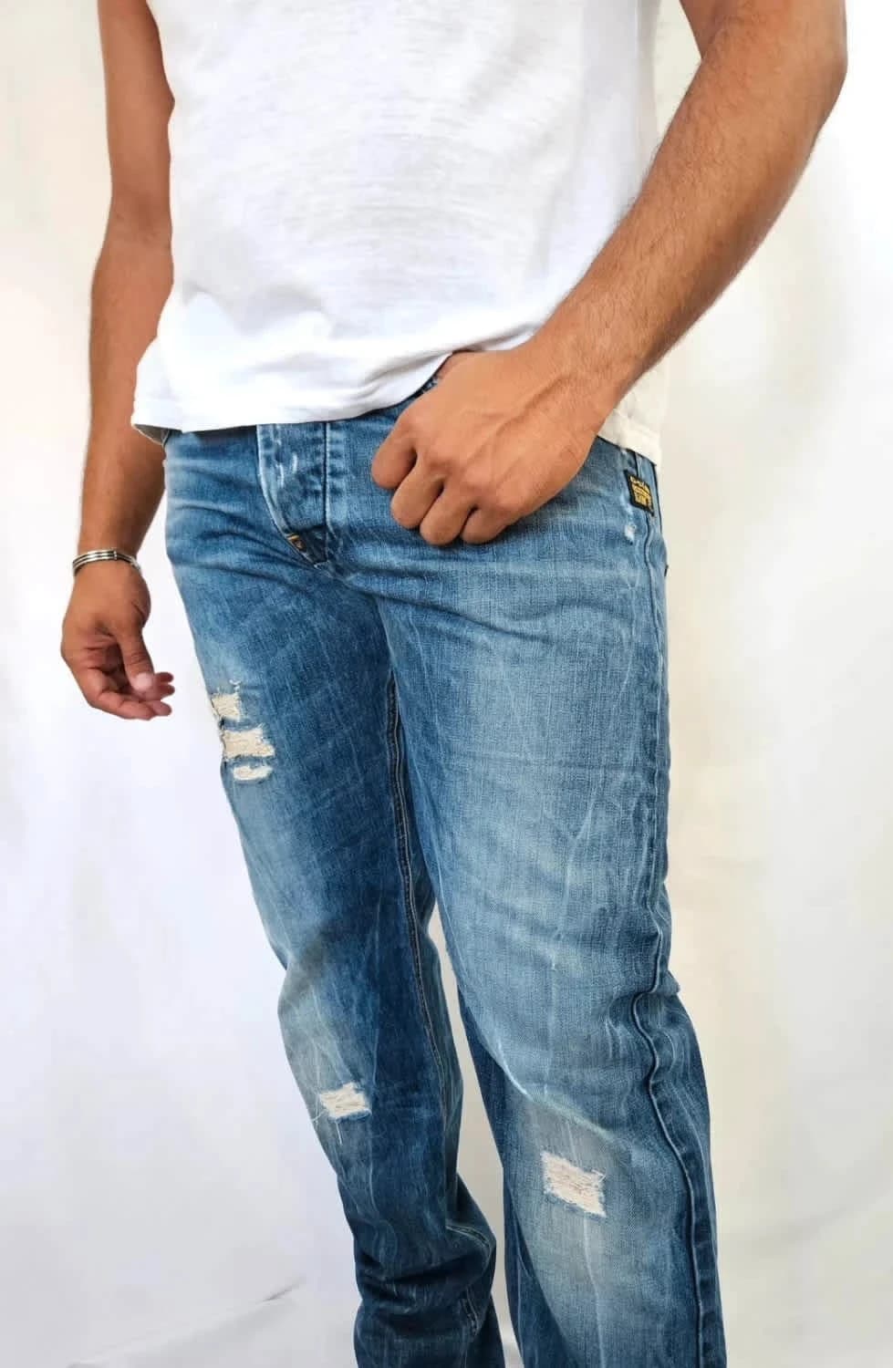 Jean troué G-Star Raw 3301 taille 44 - Photo 1/16