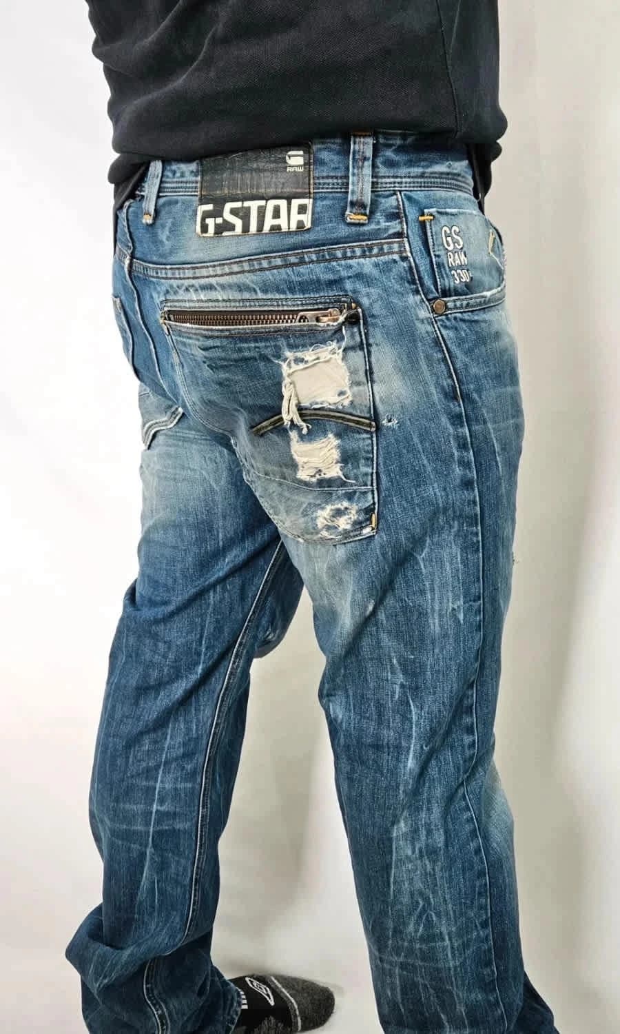 Jean troué G-Star Raw 3301 taille 44 - Photo 2/16