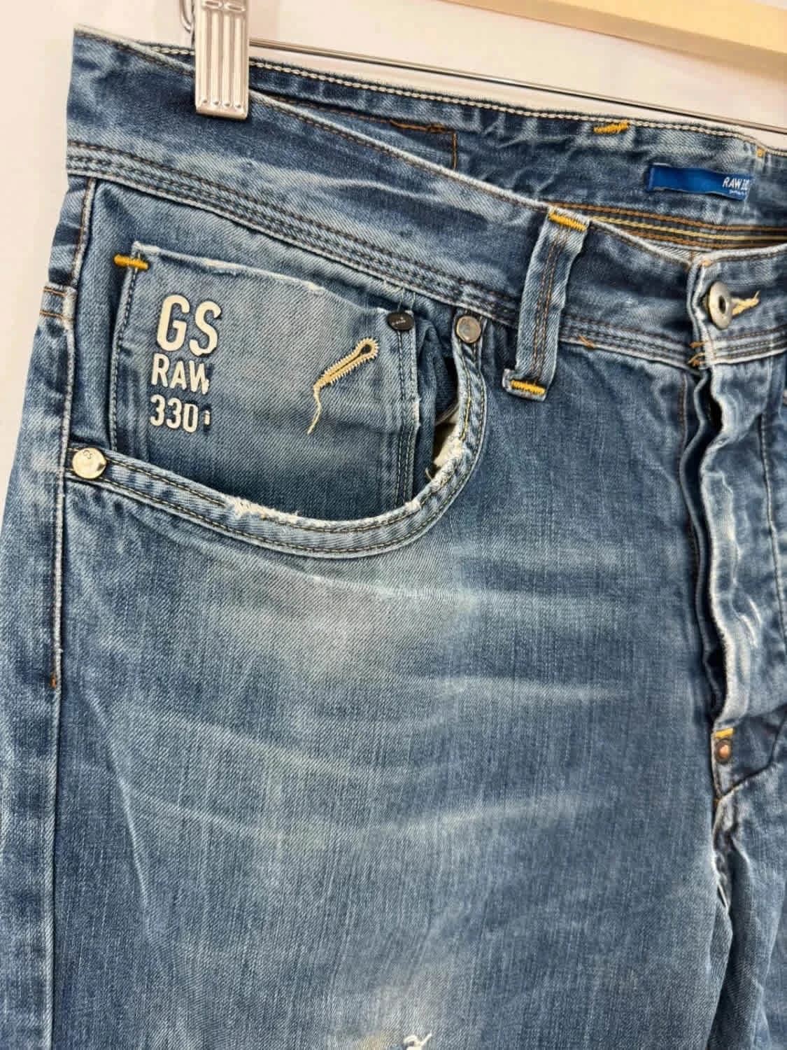 Jean troué G-Star Raw 3301 taille 44 - Photo 8/16