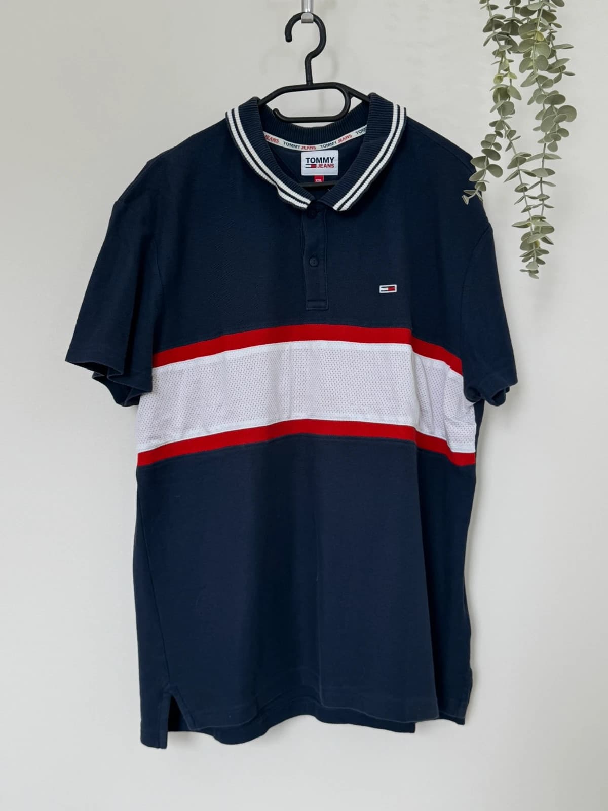 Polo Tommy Jeans colorblock bleu marine taille XXL - FP260211 - Photo 2/7
