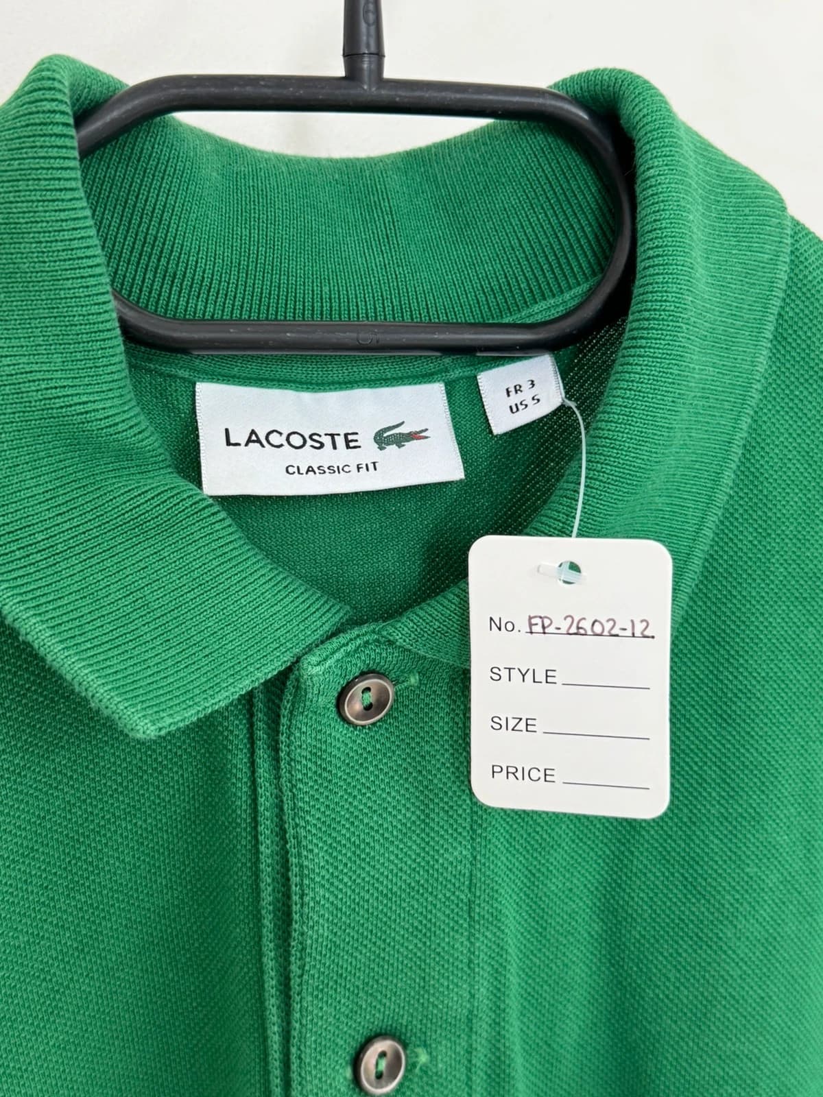 Polo piqué classic fit Lacoste vert taille 3/S - FP260212 - Photo 4/7
