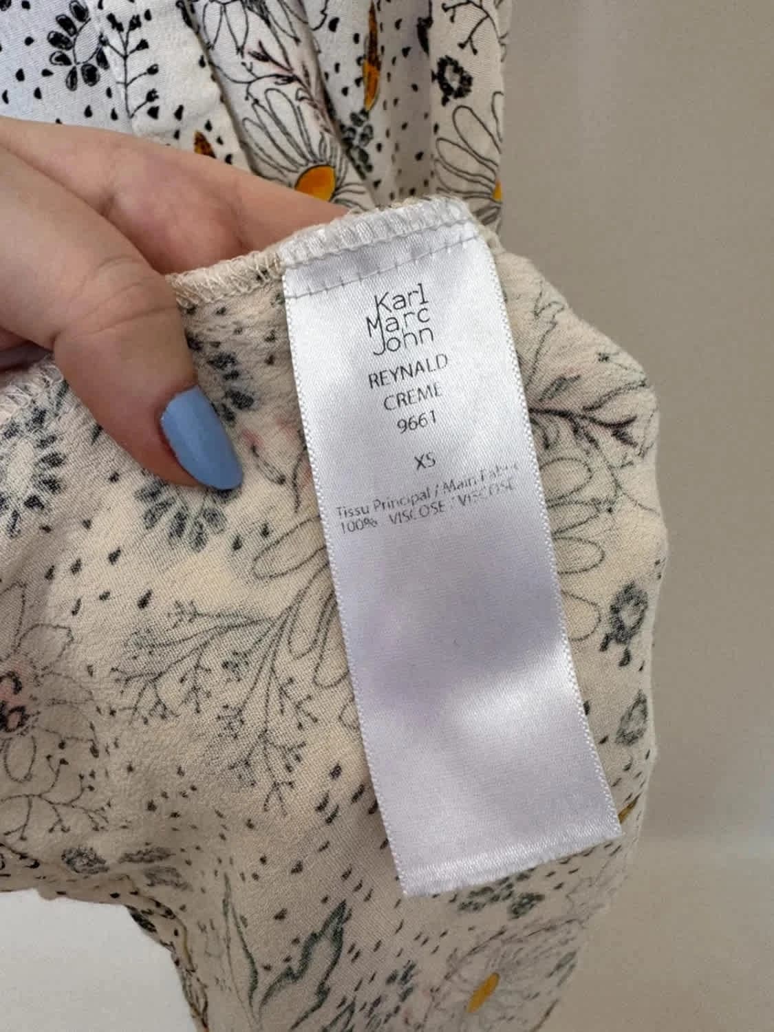 Robe longue fleurie Karl Marc John col chemise manches longues taille XS - Photo 6/6