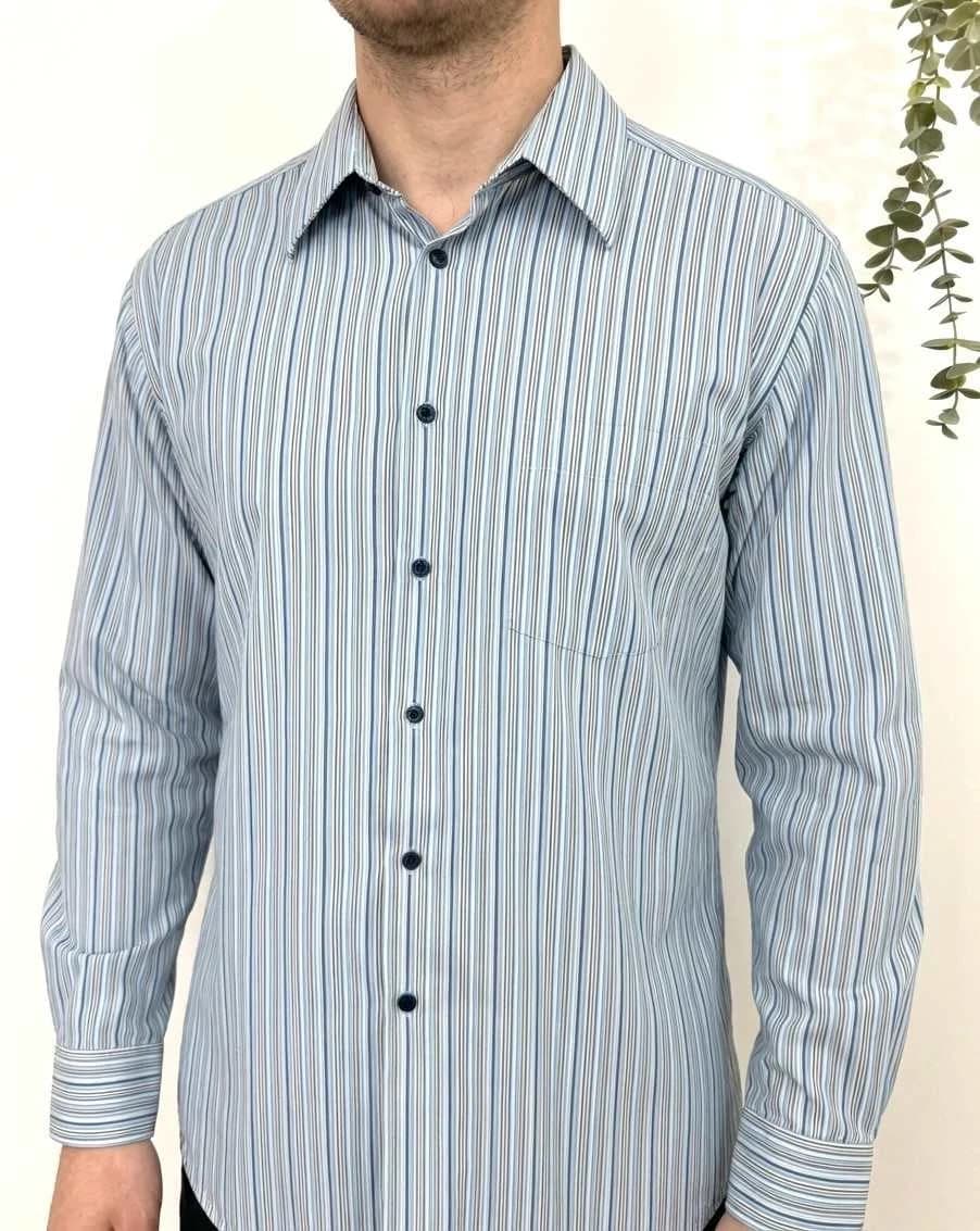 Chemise rayée Kenzo bleu taille 42 - SC260115 - Photo 1/7