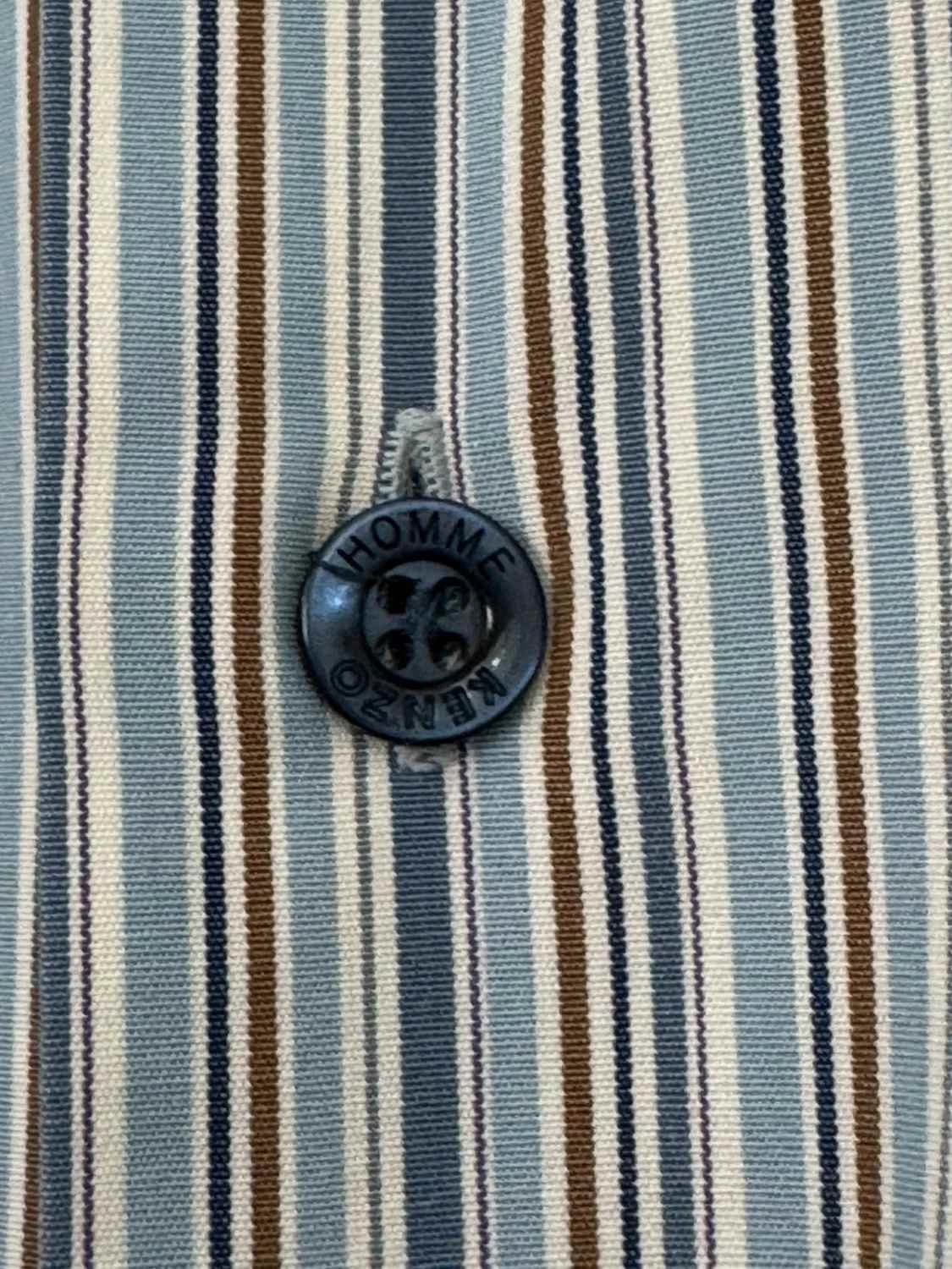 Chemise rayée Kenzo bleu taille 42 - SC260115 - Photo 4/7