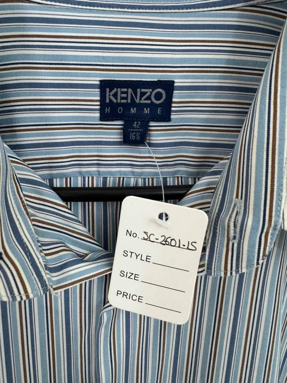 Chemise rayée Kenzo bleu taille 42 - SC260115 - Photo 5/7