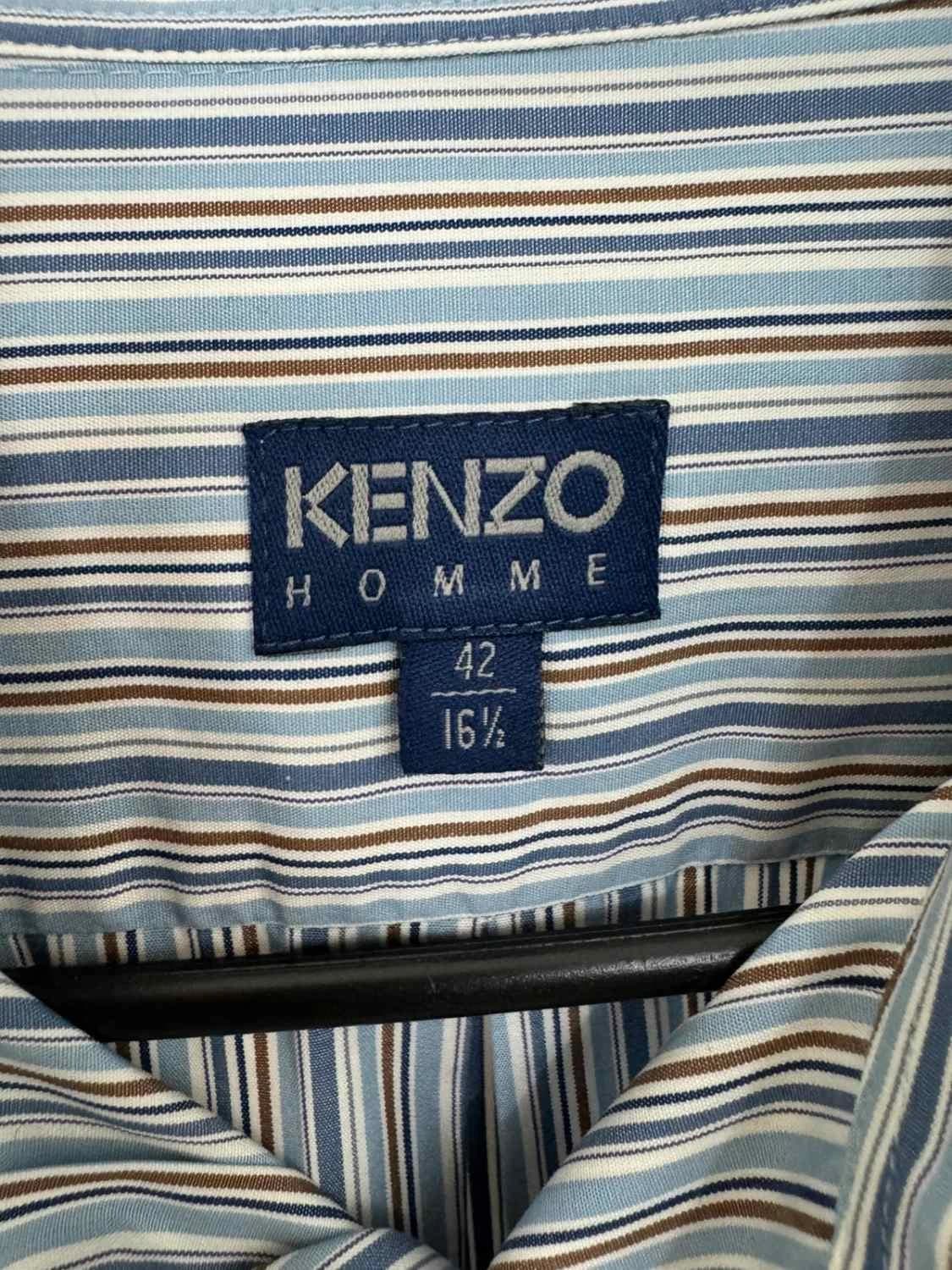 Chemise rayée Kenzo bleu taille 42 - SC260115 - Photo 6/7