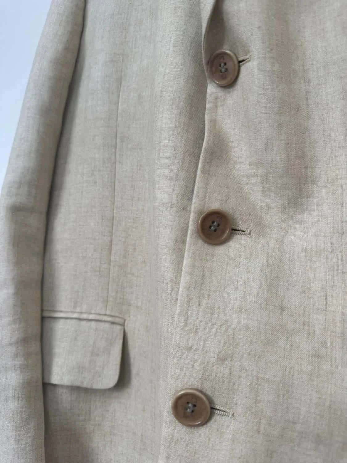 Veste blazer Paul Smith 100% lin beige taille L - Photo 4/12