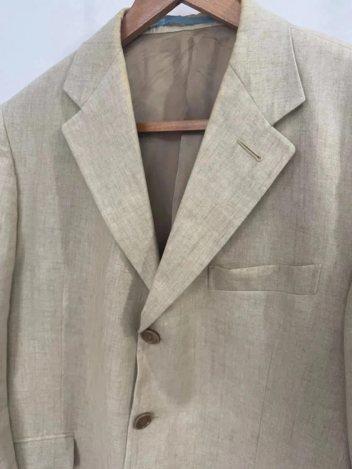 Veste blazer Paul Smith 100% lin beige taille L - Photo 5/12