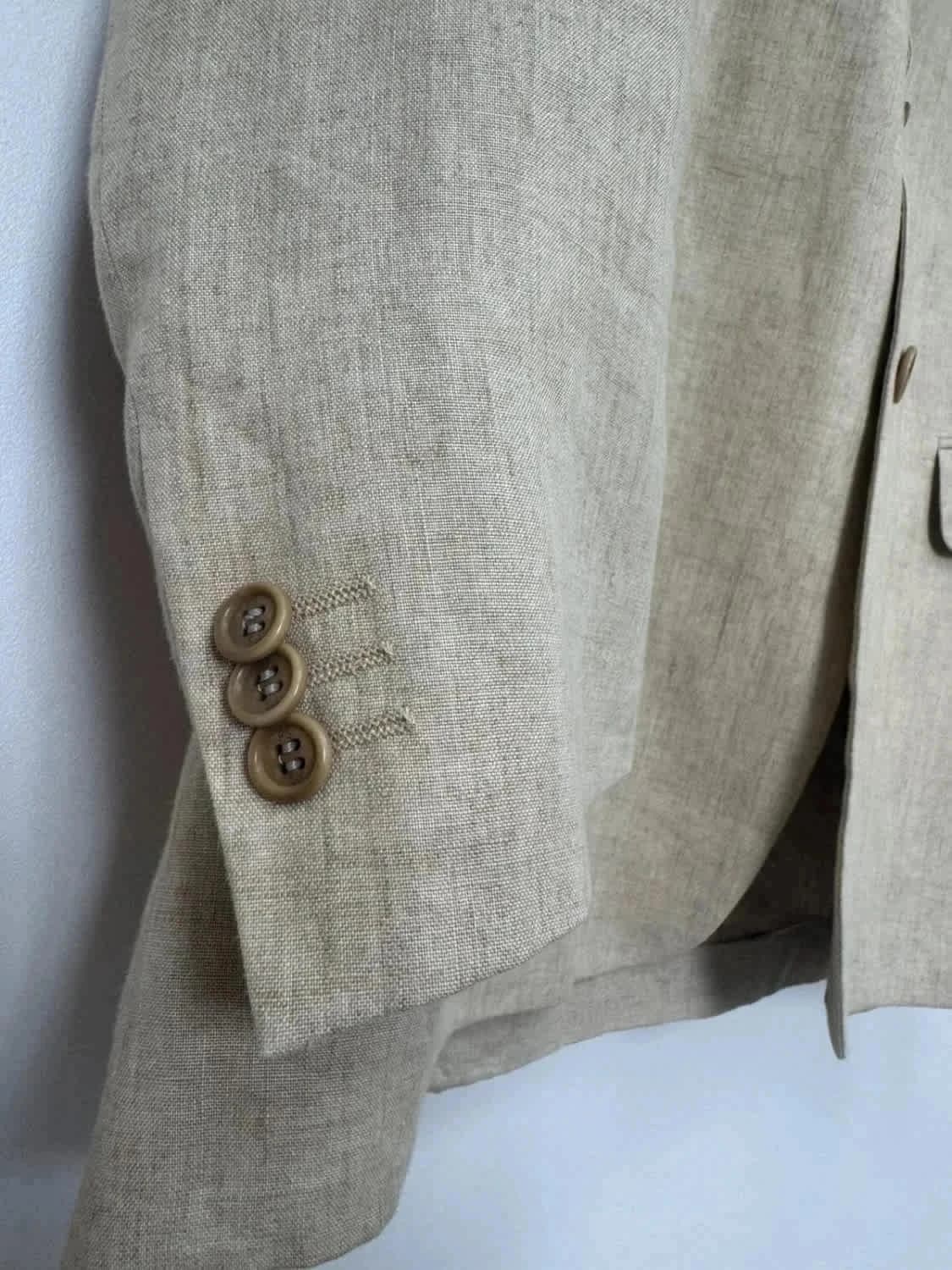 Veste blazer Paul Smith 100% lin beige taille L - Photo 3/12