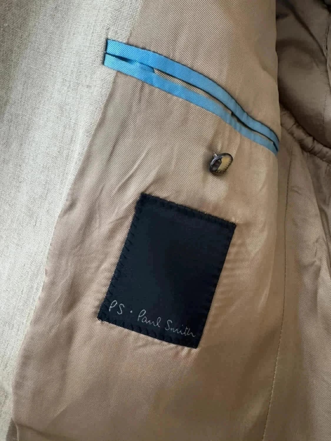 Veste blazer Paul Smith 100% lin beige taille L - Photo 7/12