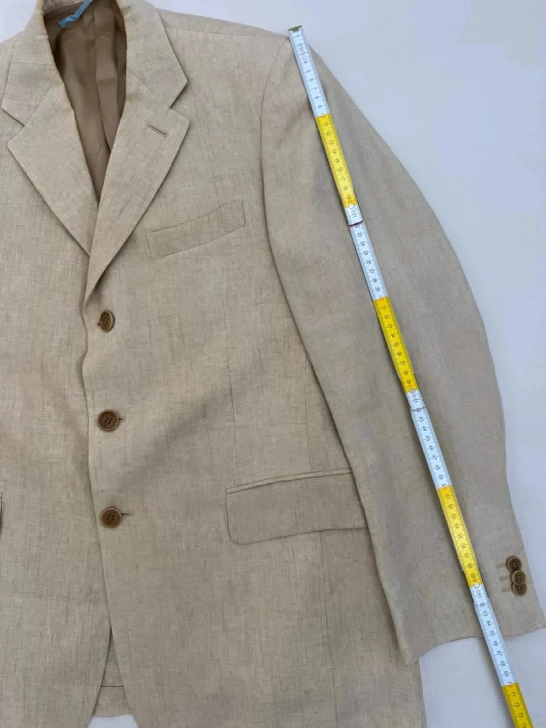 Veste blazer Paul Smith 100% lin beige taille L - Photo 12/12