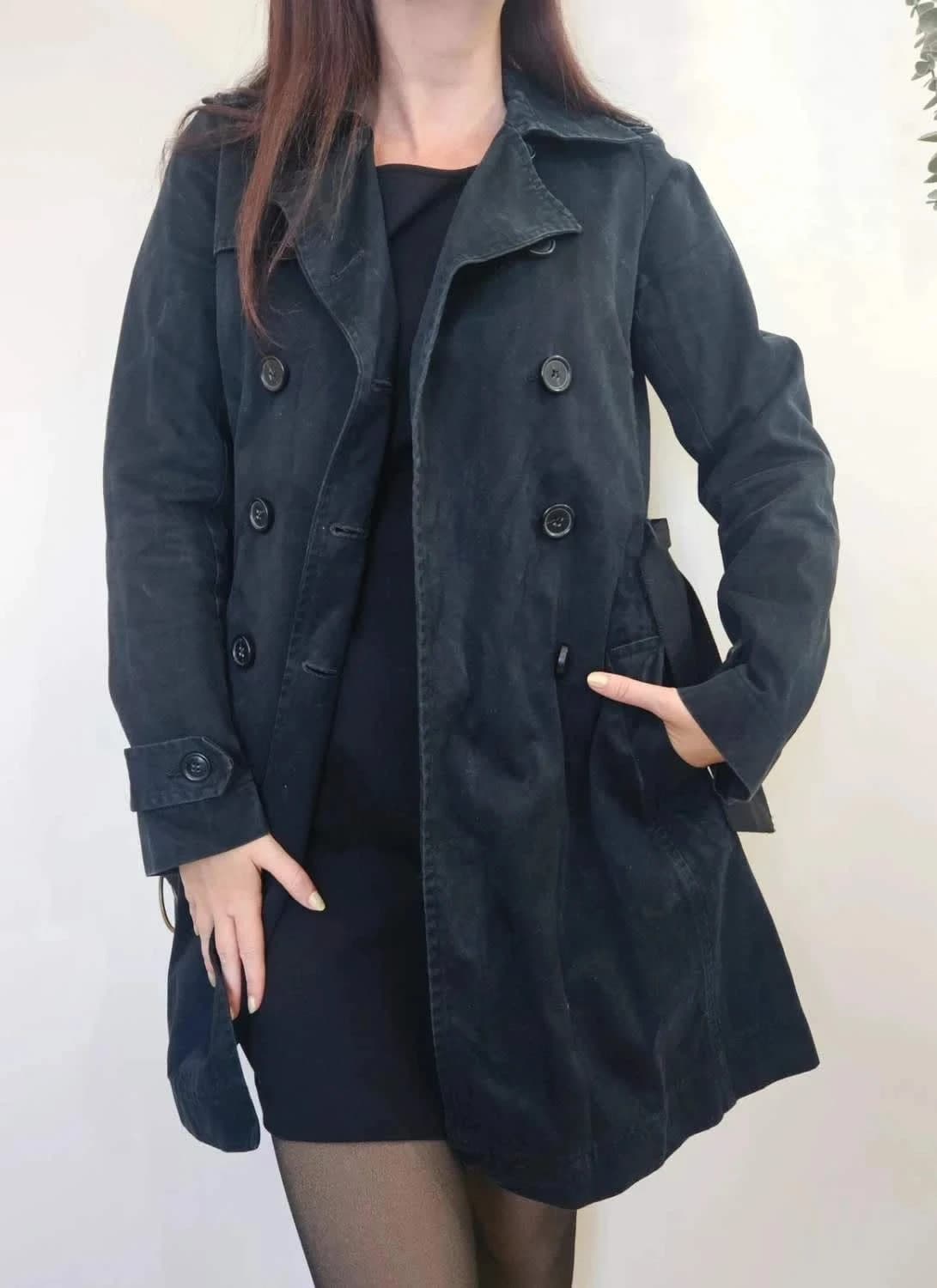 Trench coton comptoir des cotonniers noir classique taille 38 - Photo 1/6