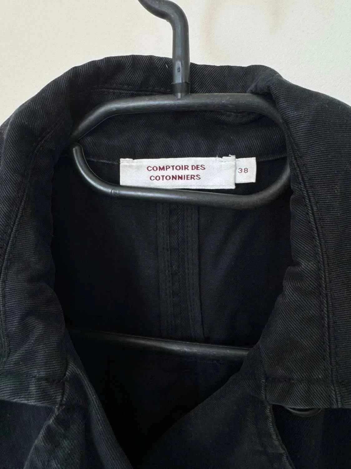 Trench coton comptoir des cotonniers noir classique taille 38 - Photo 3/6