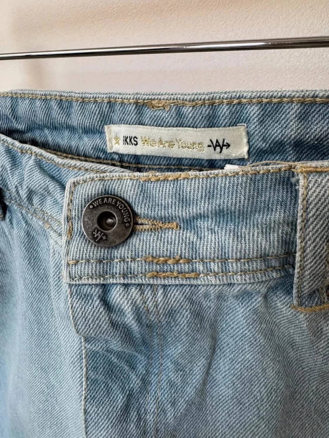 Jupe en jean IKKS denim bleu clair taille L - Photo 4/7