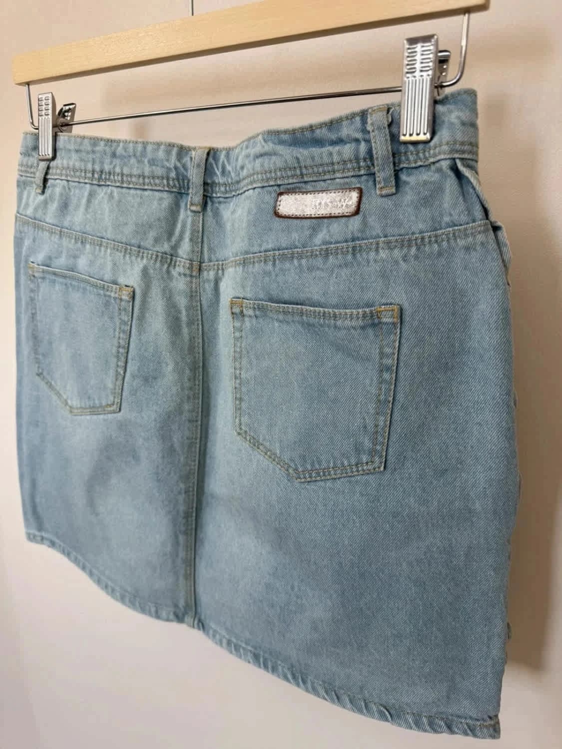 Jupe en jean IKKS denim bleu clair taille L - Photo 6/7