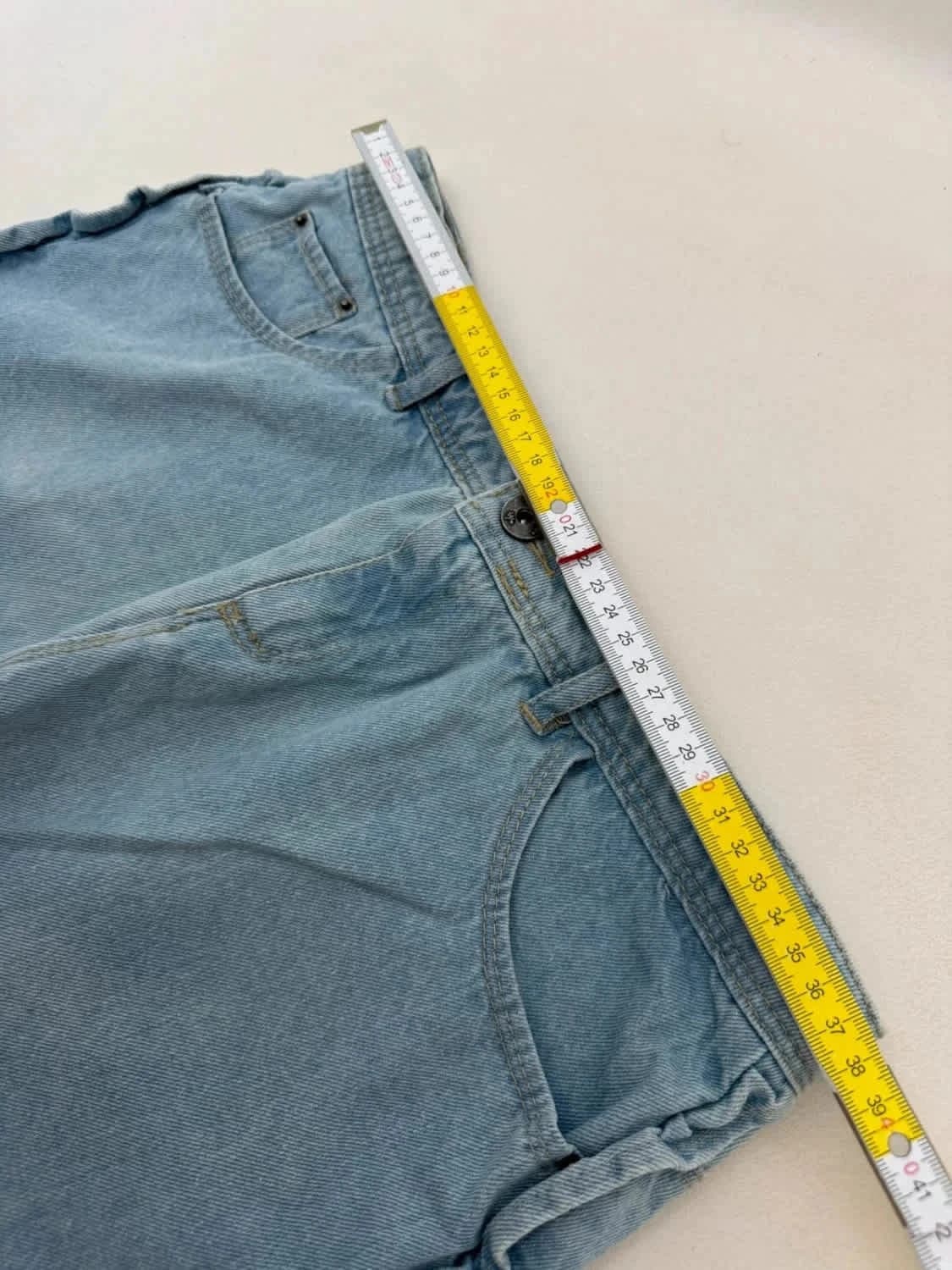 Jupe en jean IKKS denim bleu clair taille L - Photo 7/7