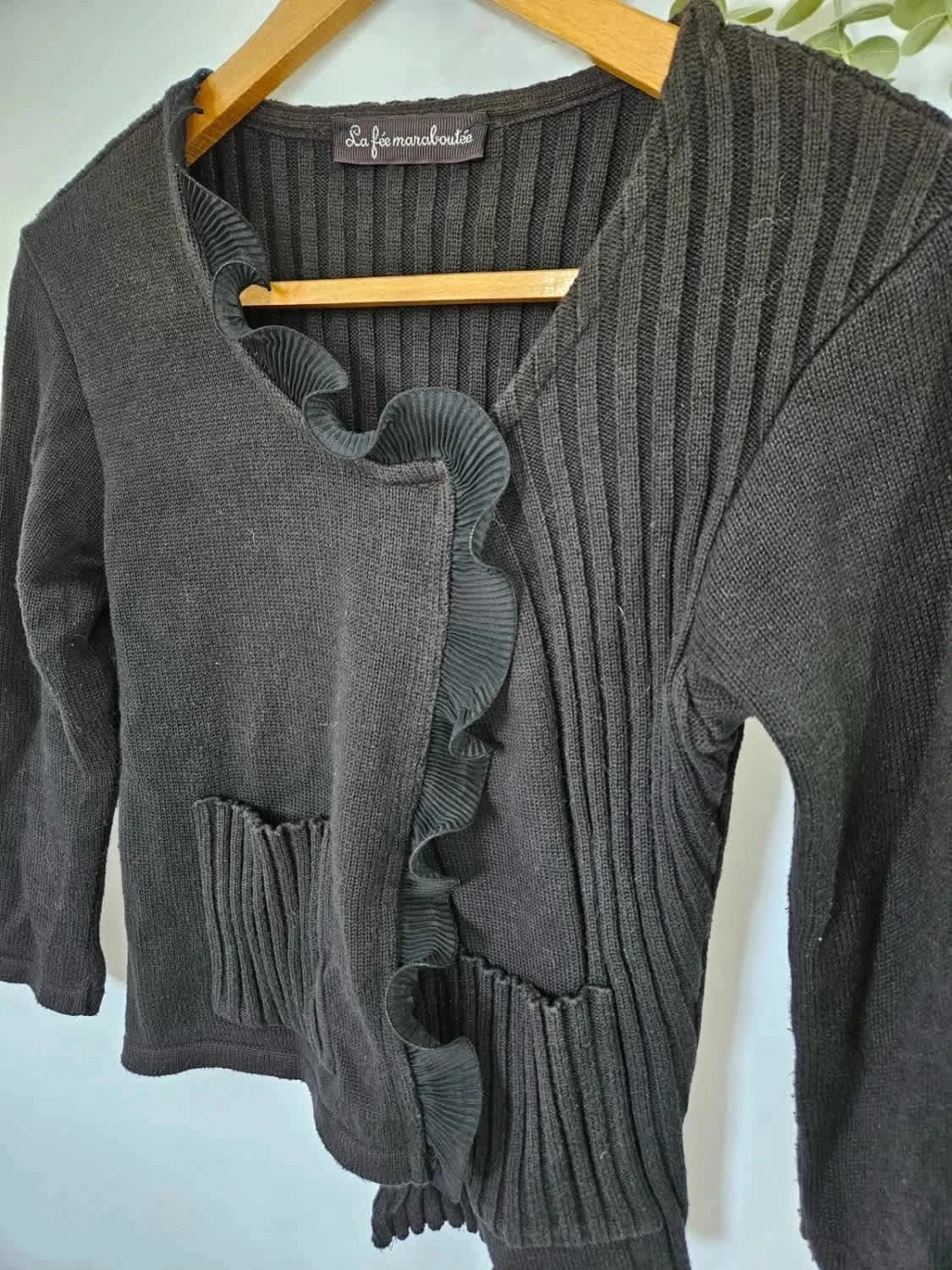 Haut noir asymétrique La Fée Maraboutée - Photo 3/4