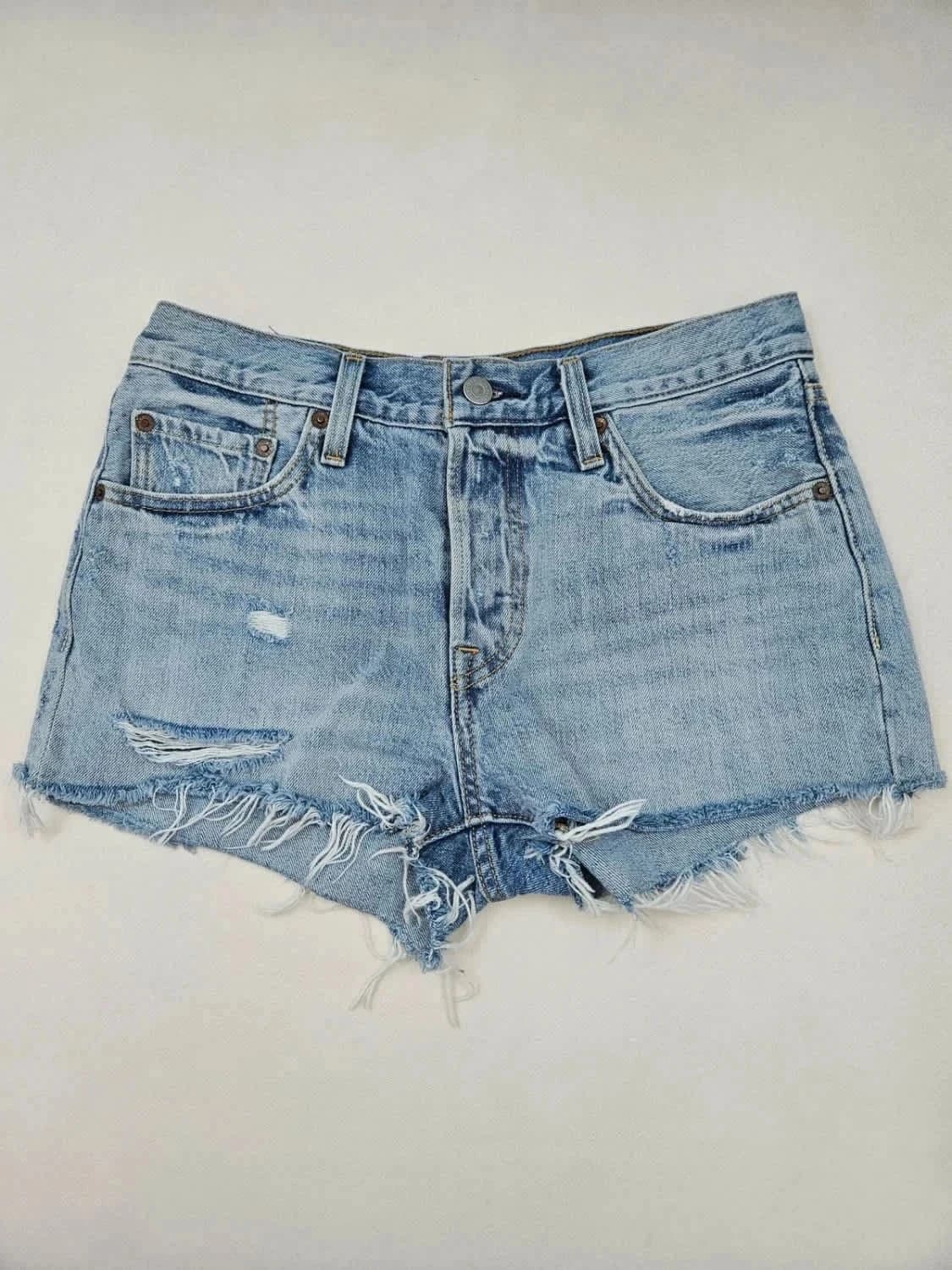 Short en jean Levi’s 501 Premium blank tab W27 - Photo 2/10