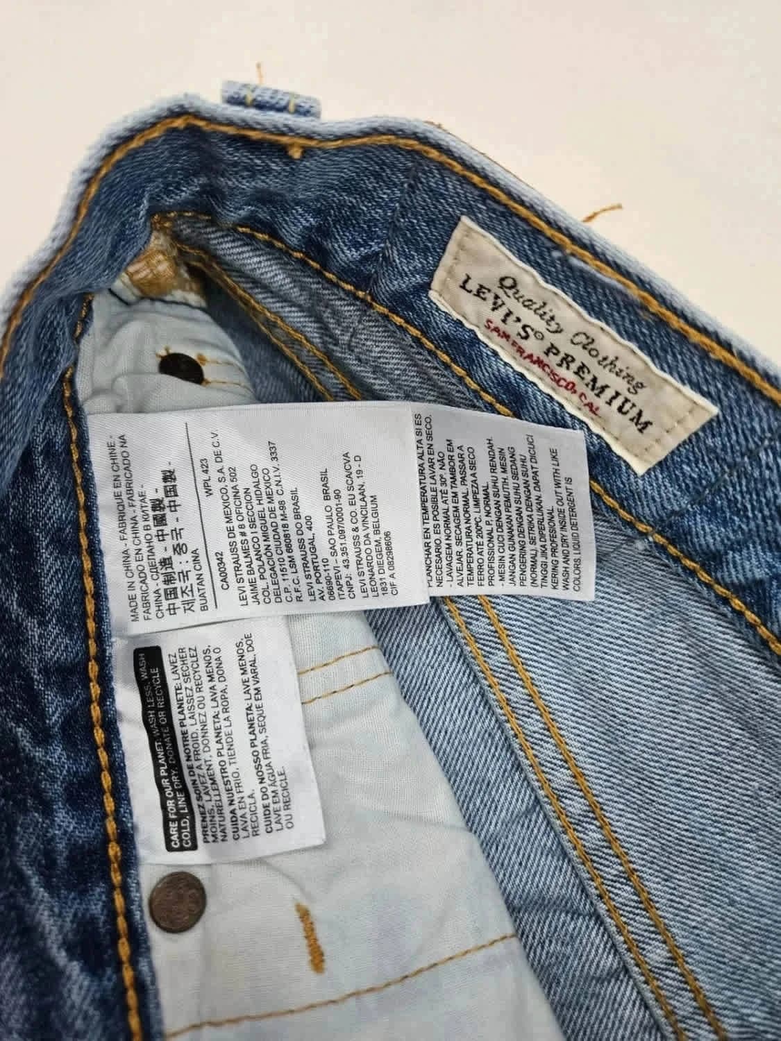 Short en jean Levi’s 501 Premium blank tab W27 - Photo 7/10