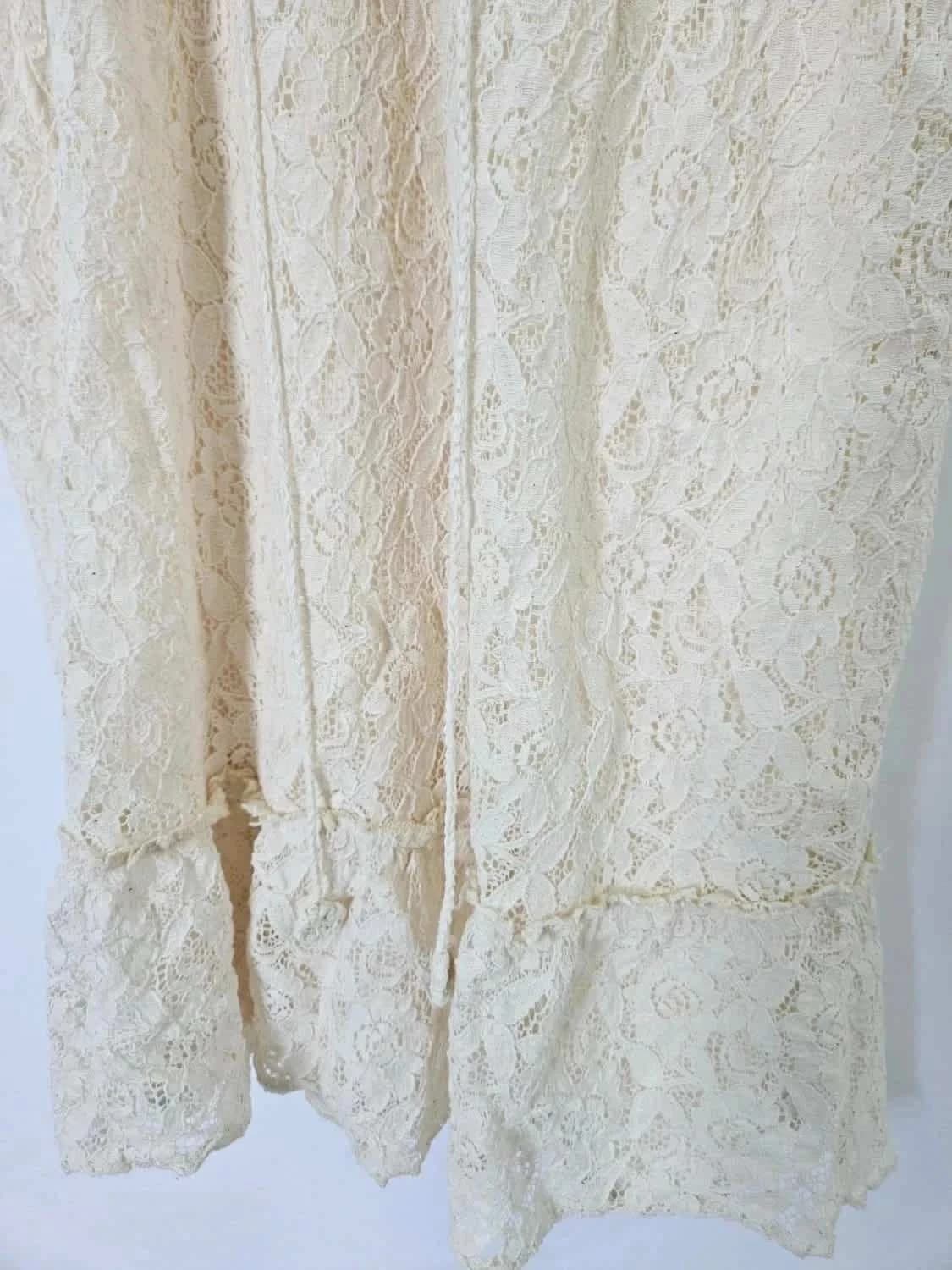 Robe dentelle crème Molly Bracken taille unique - Photo 4/7