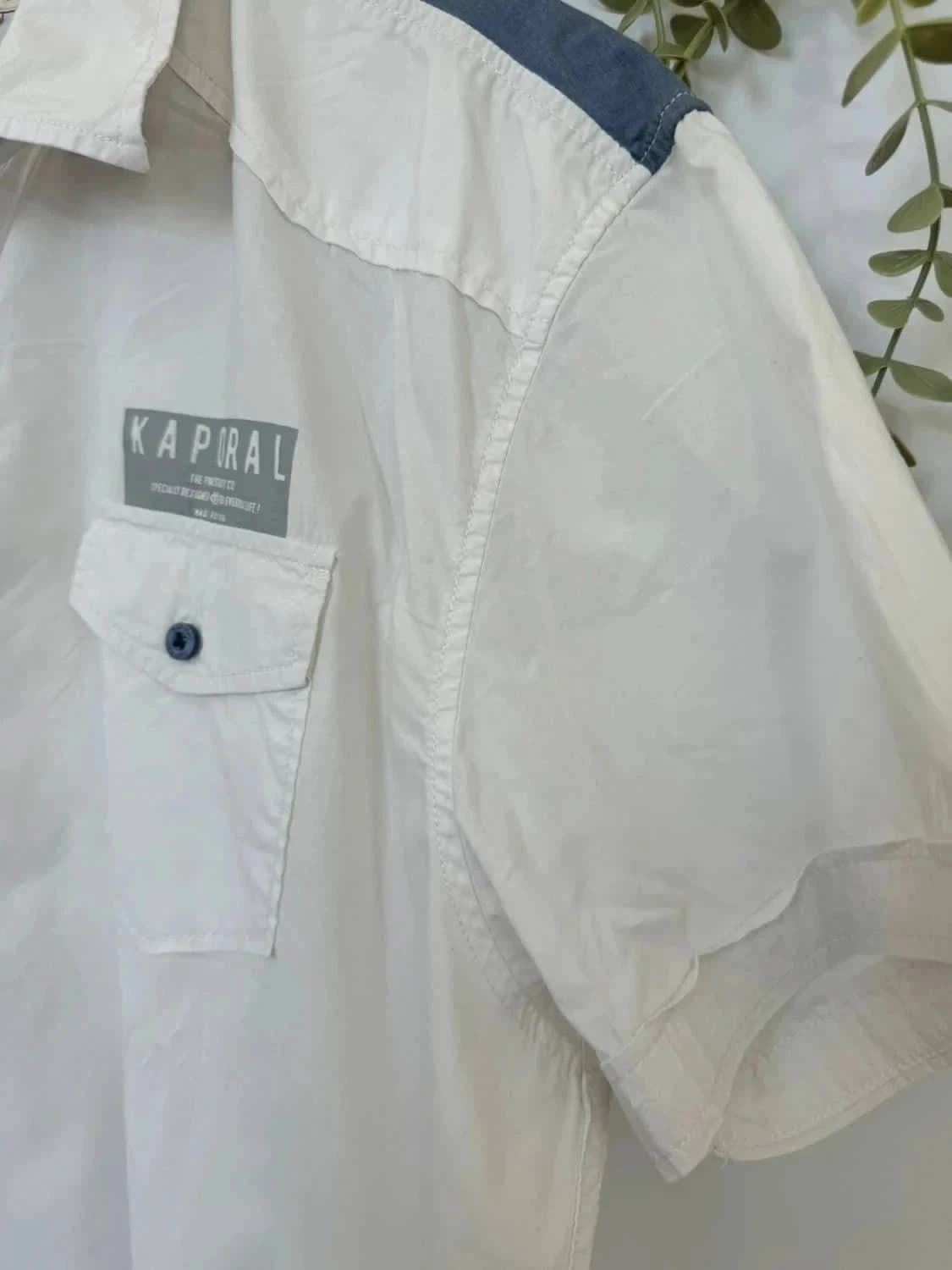 Chemise blanche manches courtes Homme Kaporal taille XXL - Photo 4/7