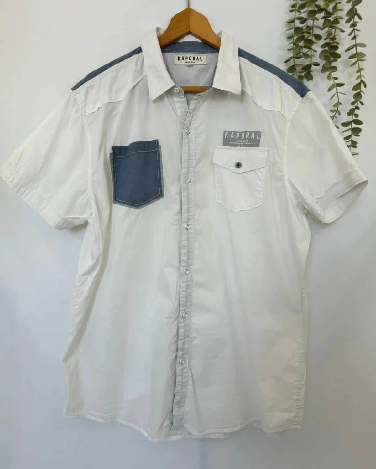 Chemise blanche manches courtes Homme Kaporal taille XXL - Photo 2/7