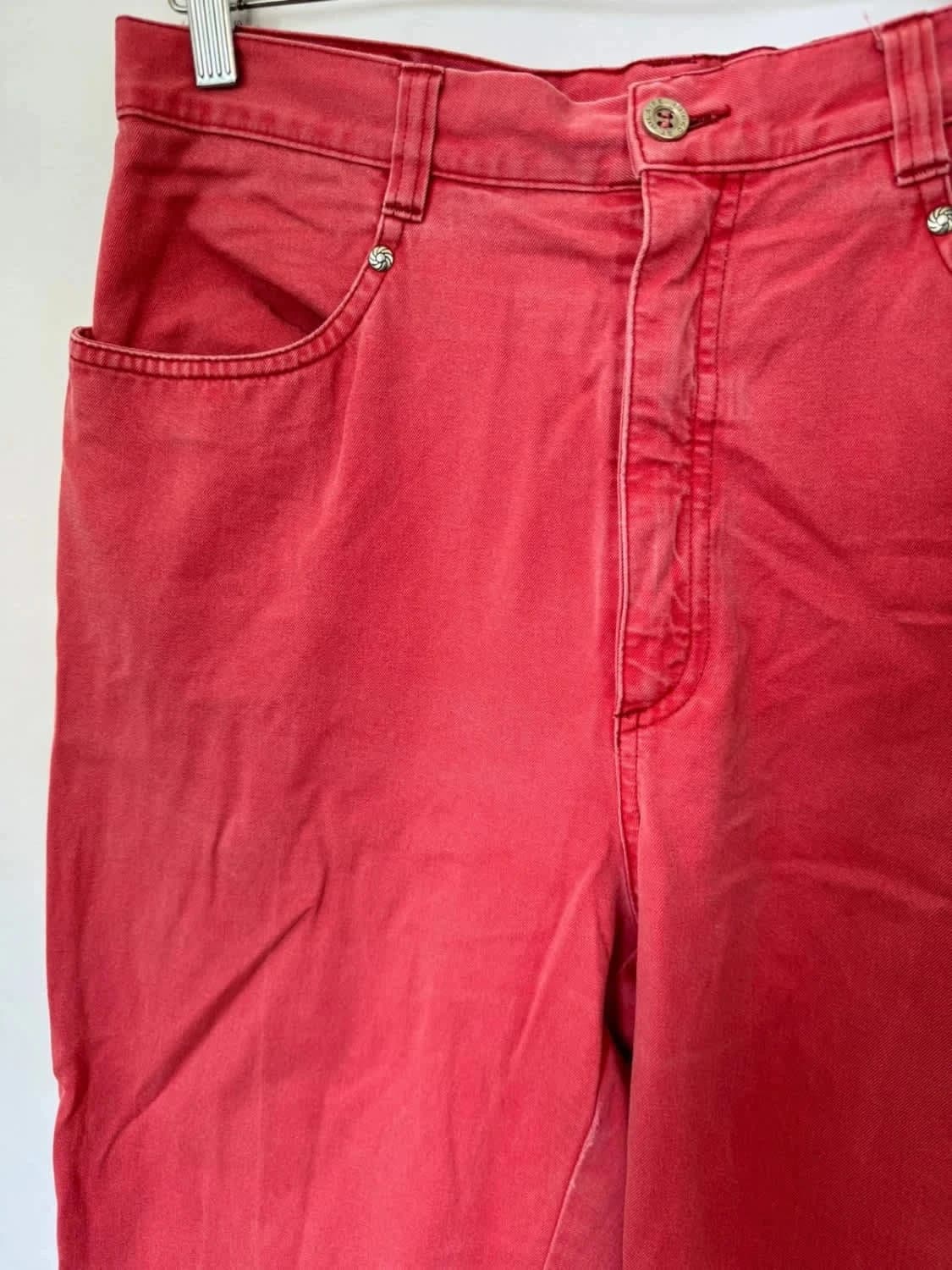 Pantalon droit rose corail Bruno Saint Hilaire taille XL - Photo 4/5