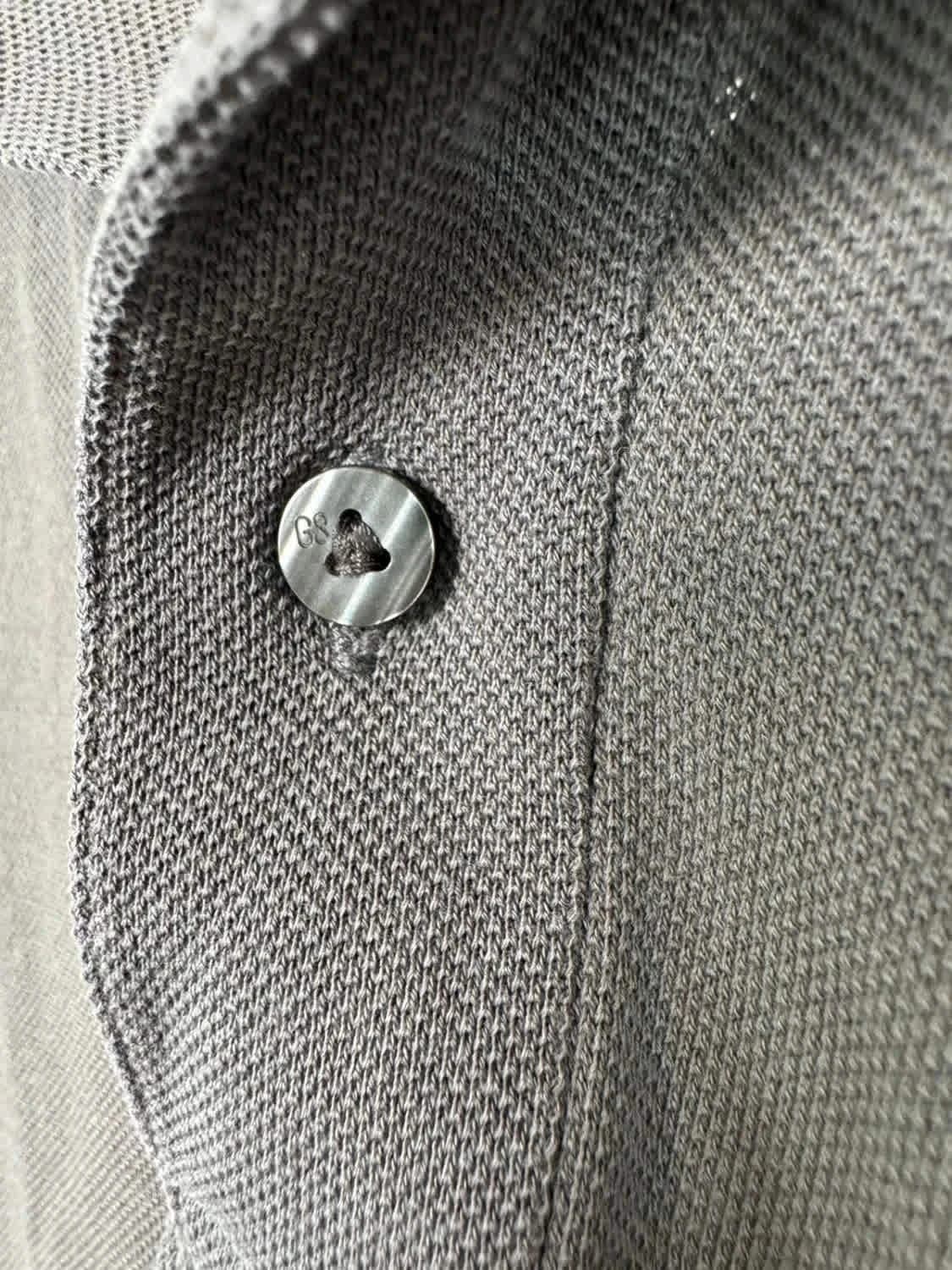 Polo G-Star Raw gris logo brodé violet - Taille M - Photo 4/5