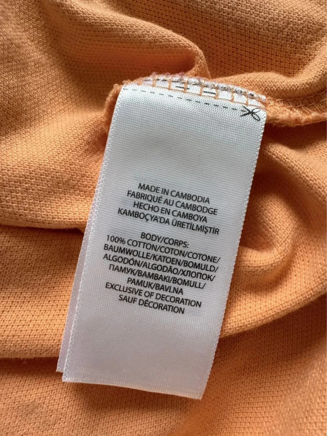 Polo abricot Ralph Lauren logo brodé taille XL - Photo 7/8