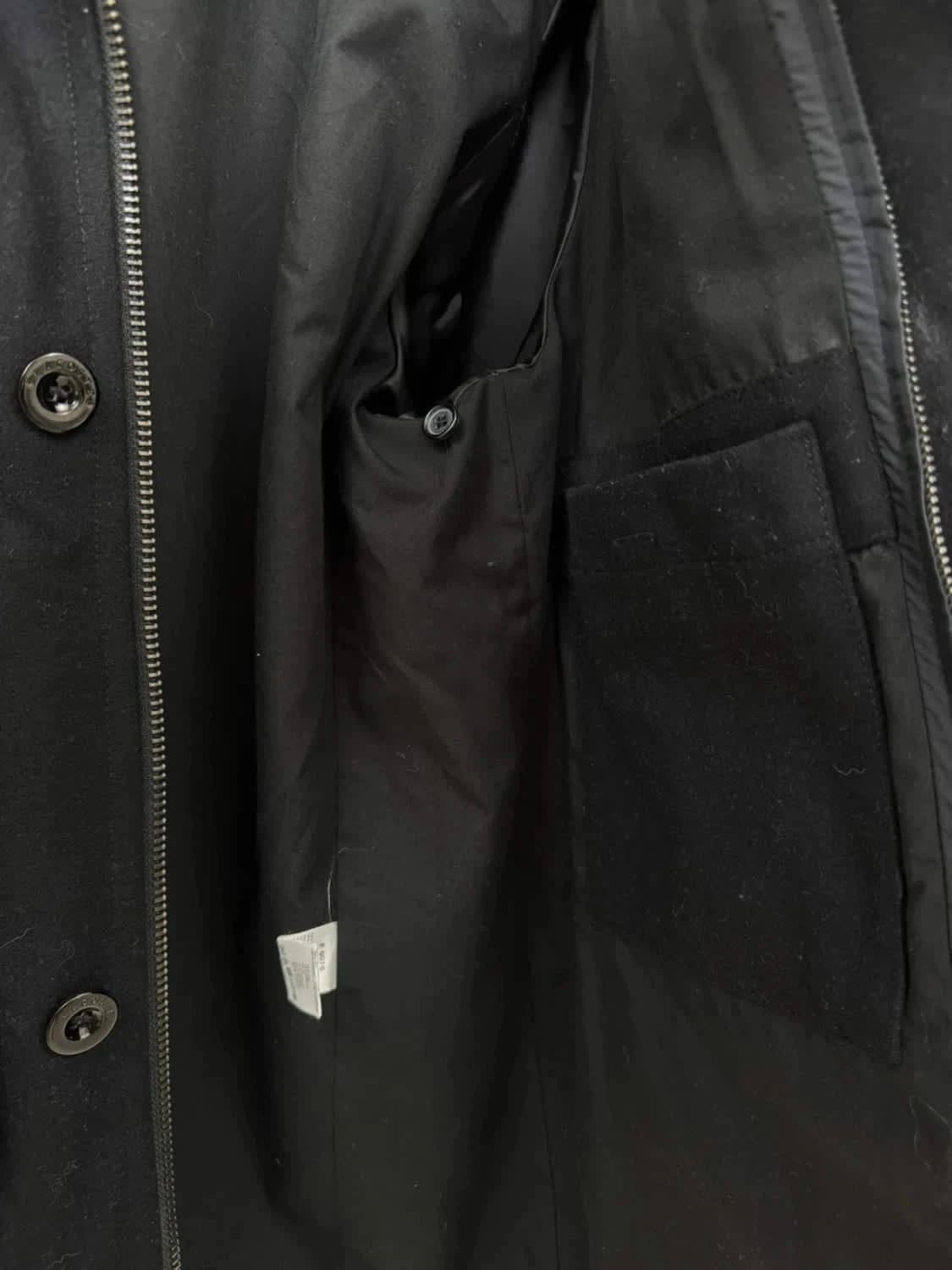 Manteau noir en laine Lacoste Devanlay taille L - Photo 4/10