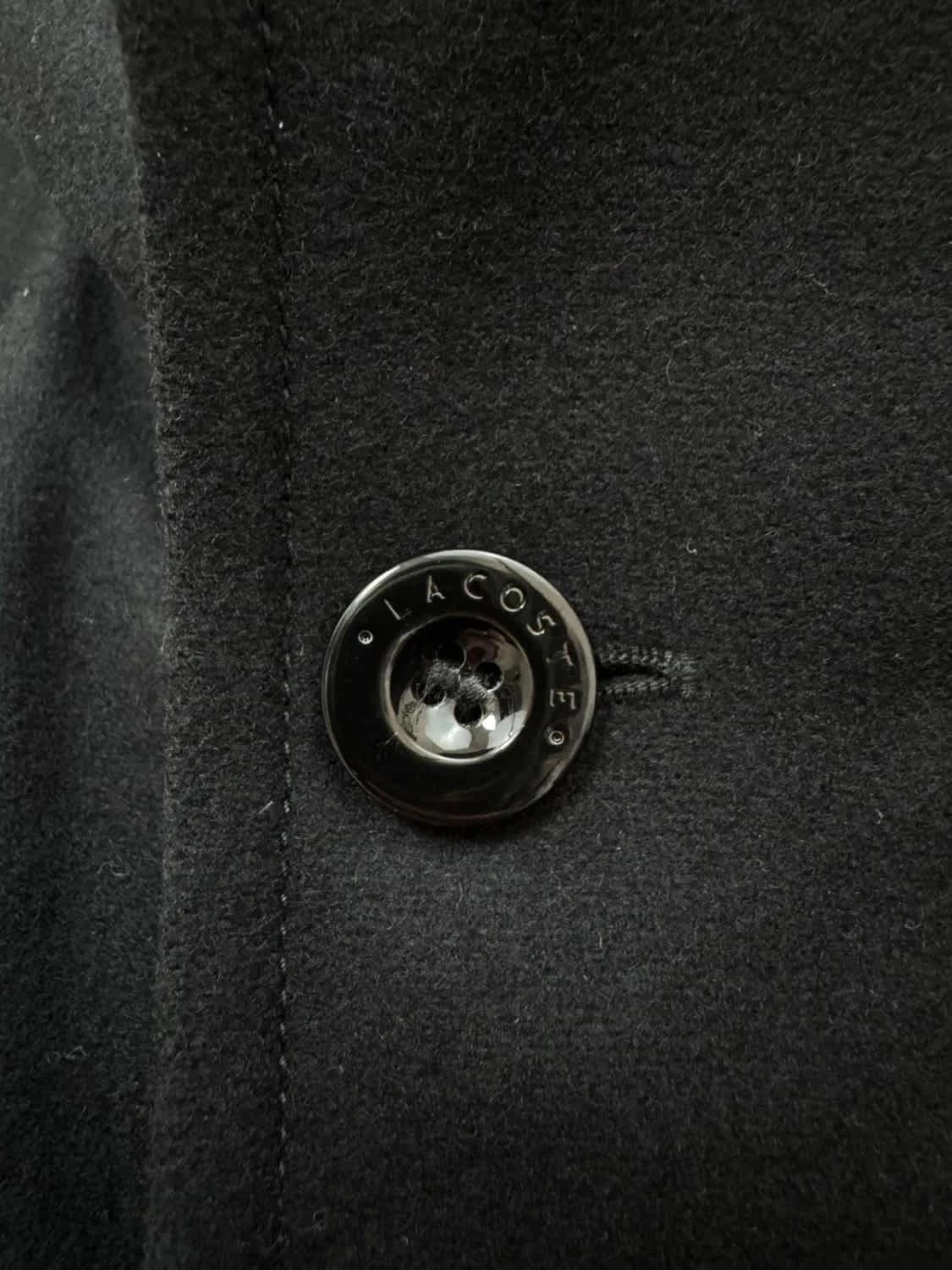 Manteau noir en laine Lacoste Devanlay taille L - Photo 9/10