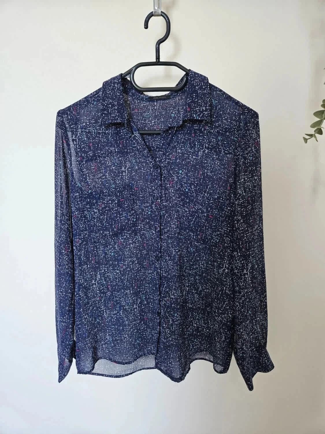 Blouse/Chemise IKKS voile violet à motifs légère taille 36 - Photo 2/7