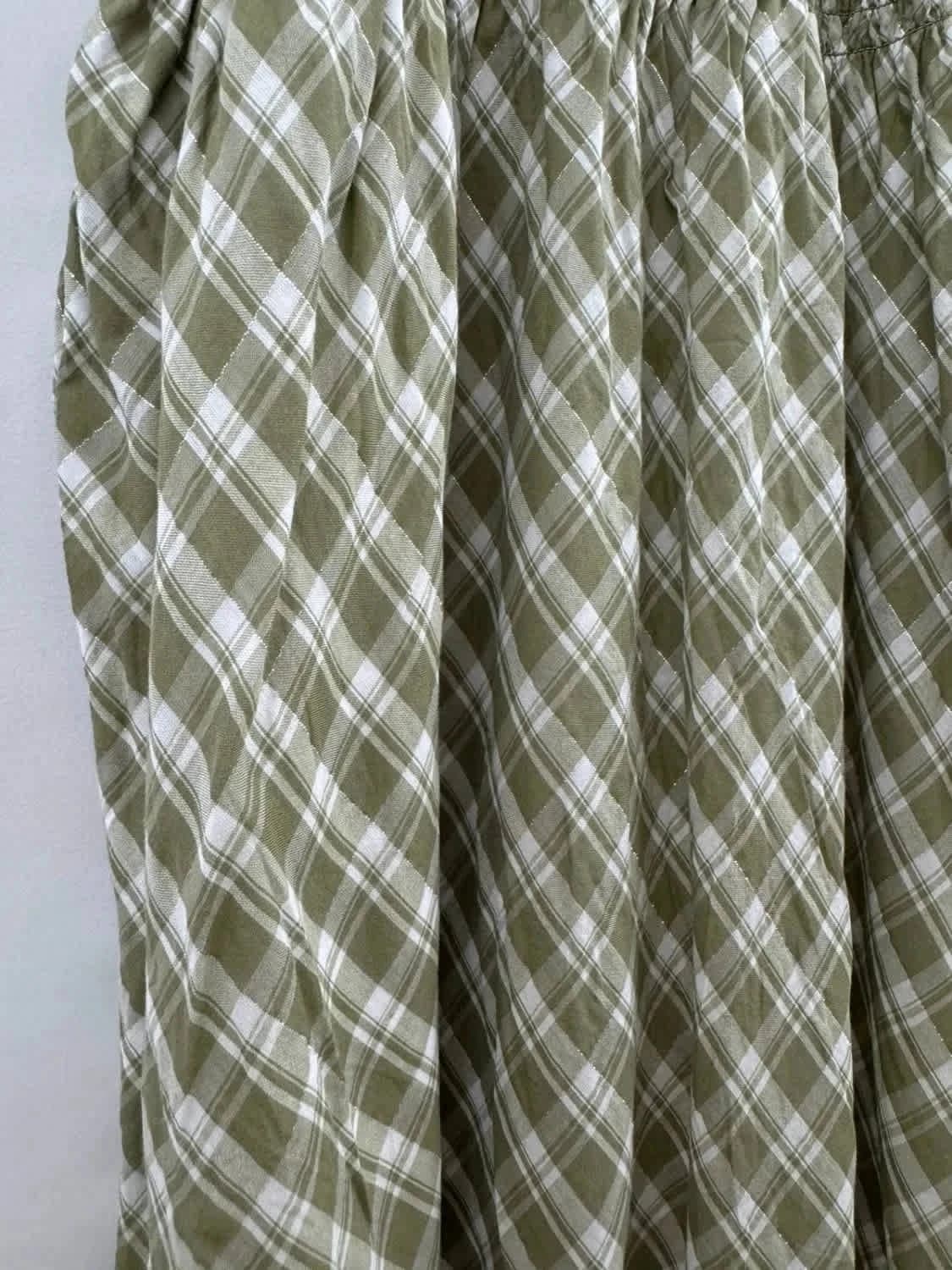 Robe longue verte à motifs vichy Karl Marc John taille M/L - Photo 4/7