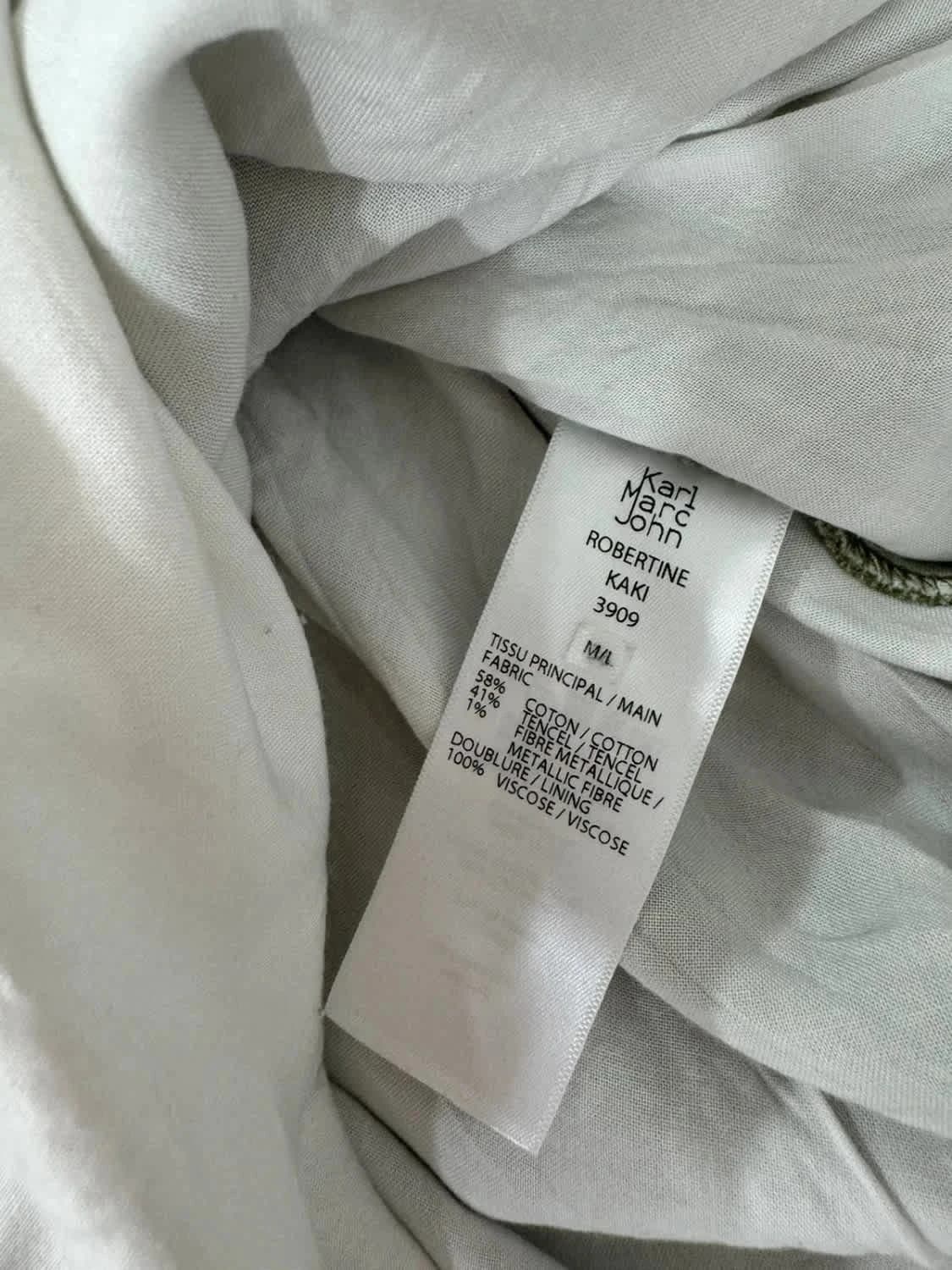 Robe longue verte à motifs vichy Karl Marc John taille M/L - Photo 7/7