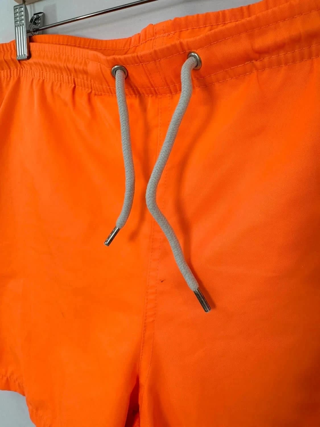 Short de bain orange fluo Avenue George V Paris taille M - Photo 3/9