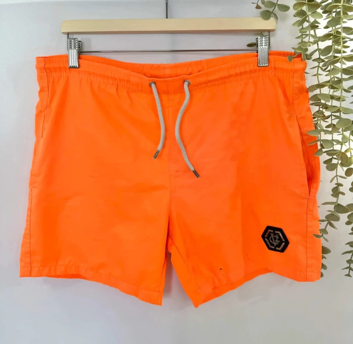 Short de bain orange fluo Avenue George V Paris taille M - Photo 2/9