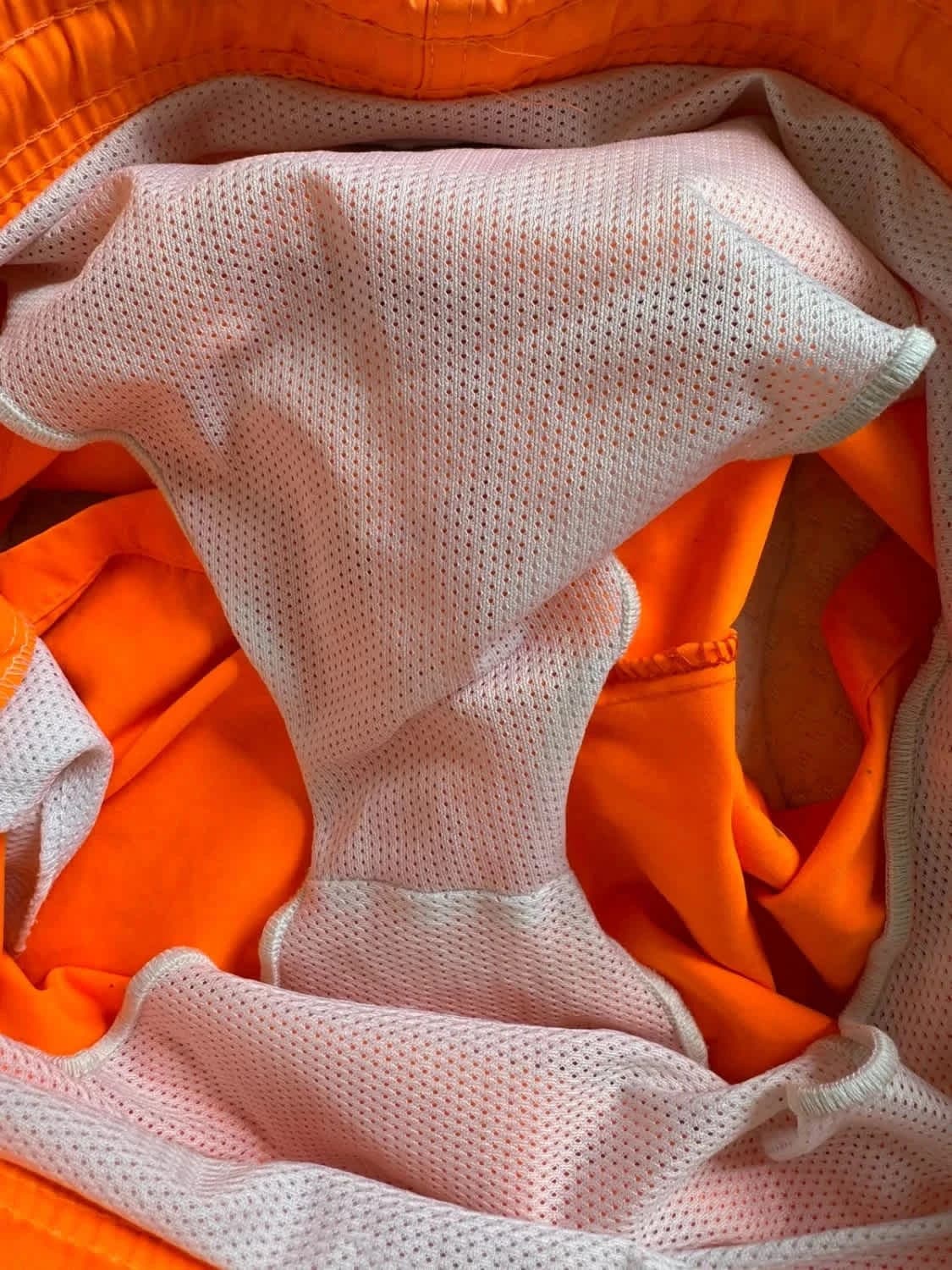 Short de bain orange fluo Avenue George V Paris taille M - Photo 6/9