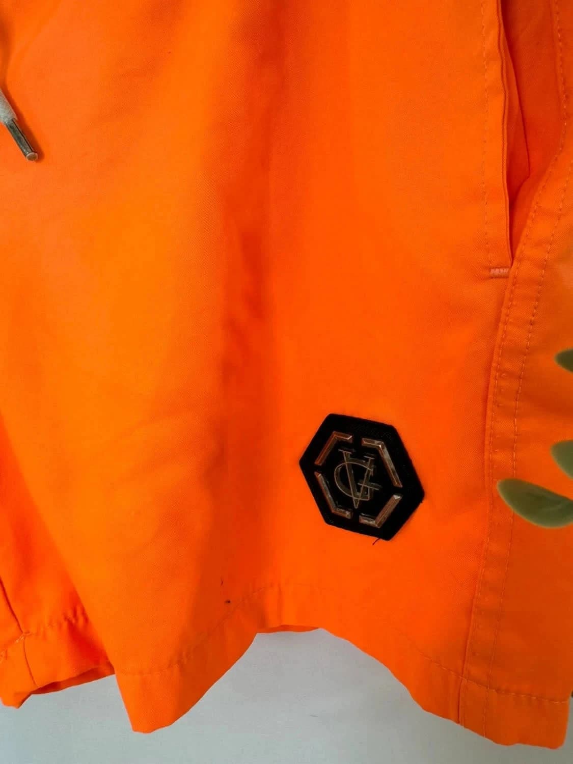 Short de bain orange fluo Avenue George V Paris taille M - Photo 8/9