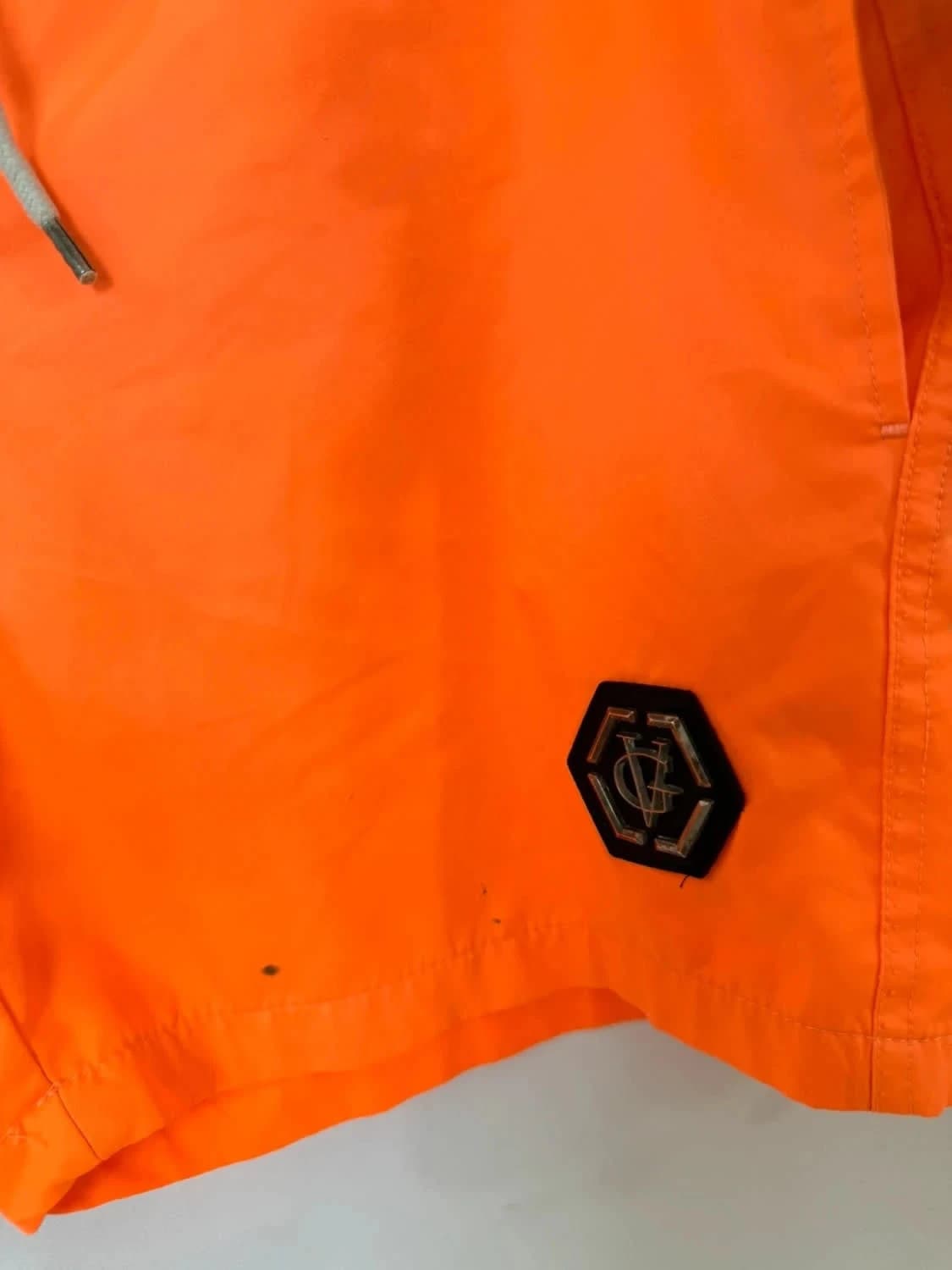 Short de bain orange fluo Avenue George V Paris taille M - Photo 9/9